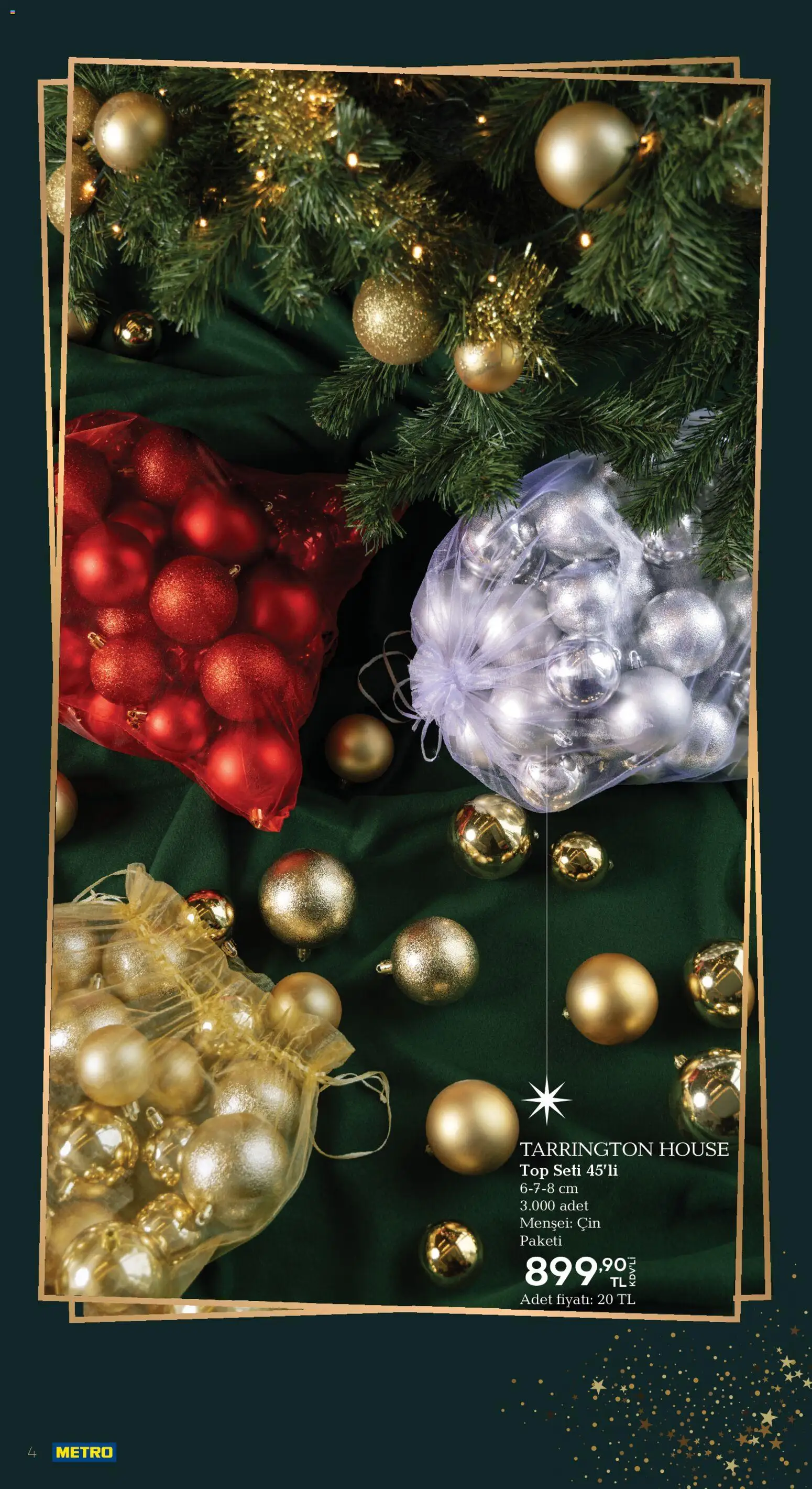 Metro - Yılbaşı Dekorasyon Kataloğu - 18.11.2025 tarihinden itibaren geçerlidir | Sayfa: 4 | Ürünler: Cin