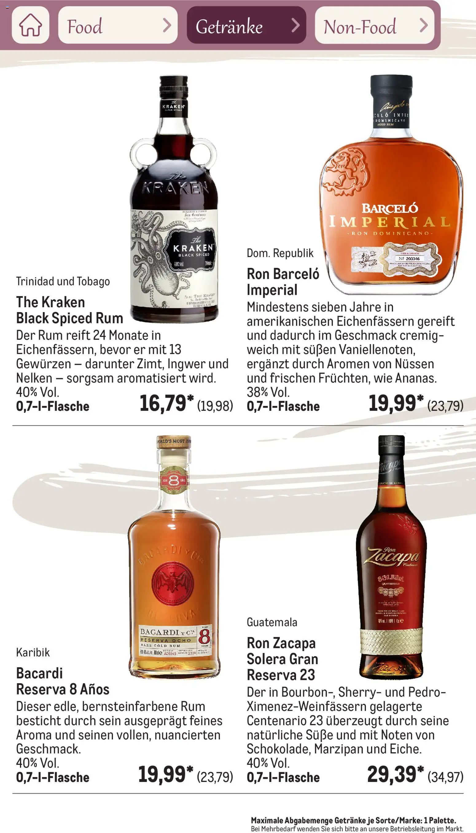 Metro Saisonkatalog Frühlingsgenuss – gültig ab 01.03.2026 | Seite: 86 | Produkte: Bacardi, Rum