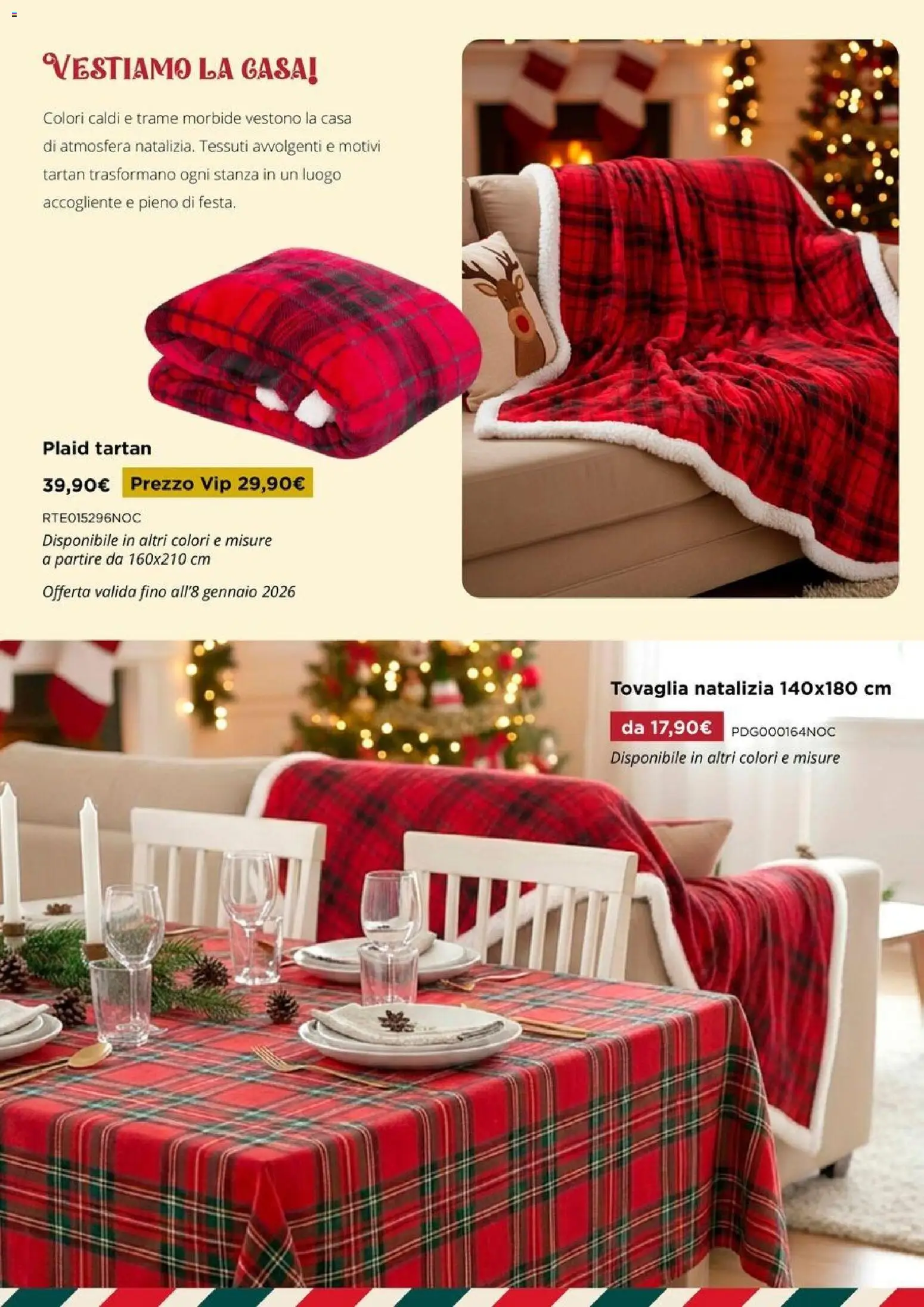 Volantino Kasanova del 09.01.2025 | Pagina: 35 | Prodotti: Plaid, Tovaglia