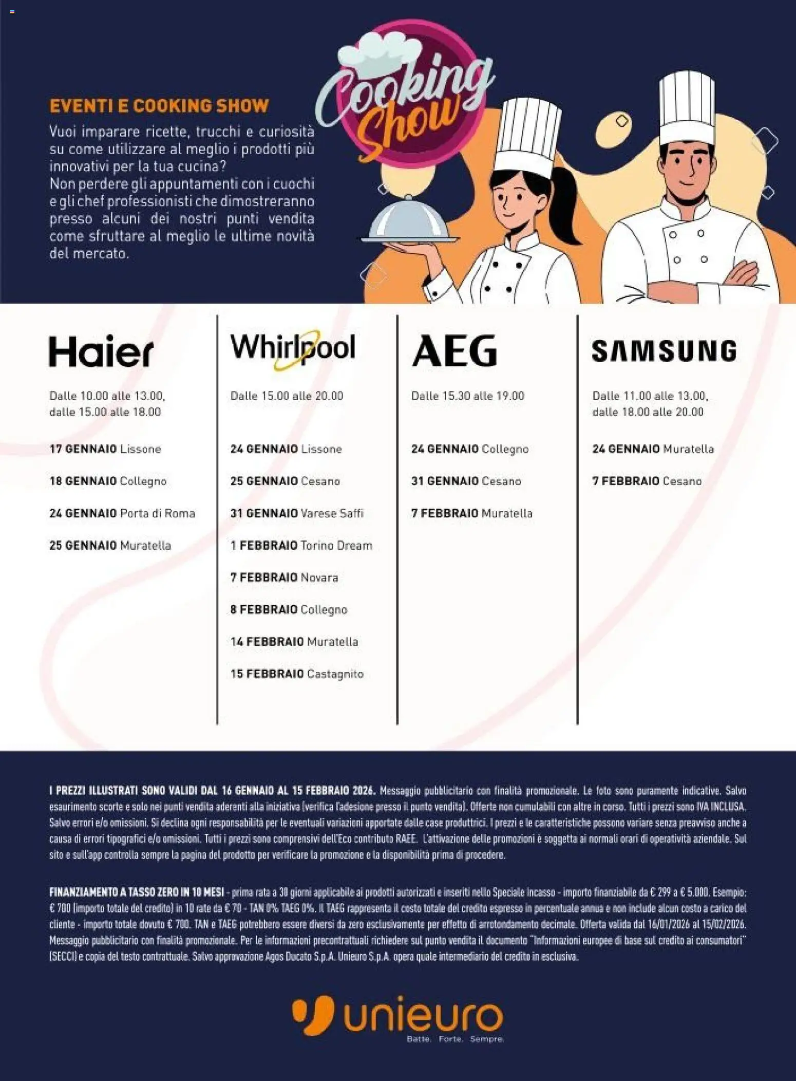Volantino Unieuro del 16.01.2026 | Pagina: 26 | Prodotti: Samsung