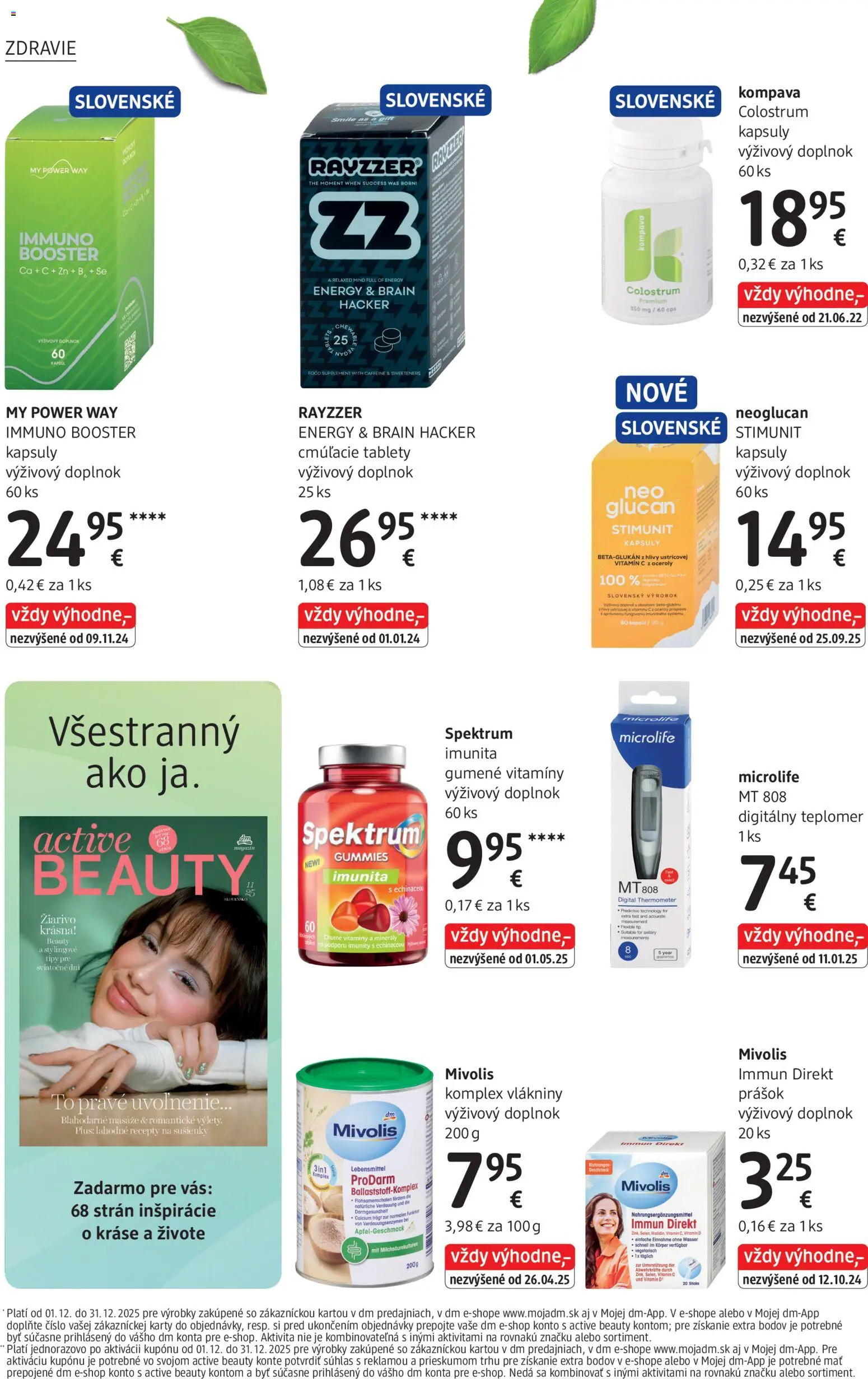 Nové dm drogerie akcie – leták je platný od 01.12.2025 | Strana: 26 | Produkty: Teplomer, Gin