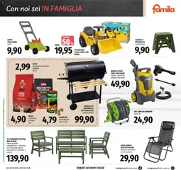 Anteprima del volantino Famila volantino Superstore valido a partire dal 16.03.2026 | Pagina: 24 | Prodotti: Barbecue, Tubo, Sgabello, Gioco