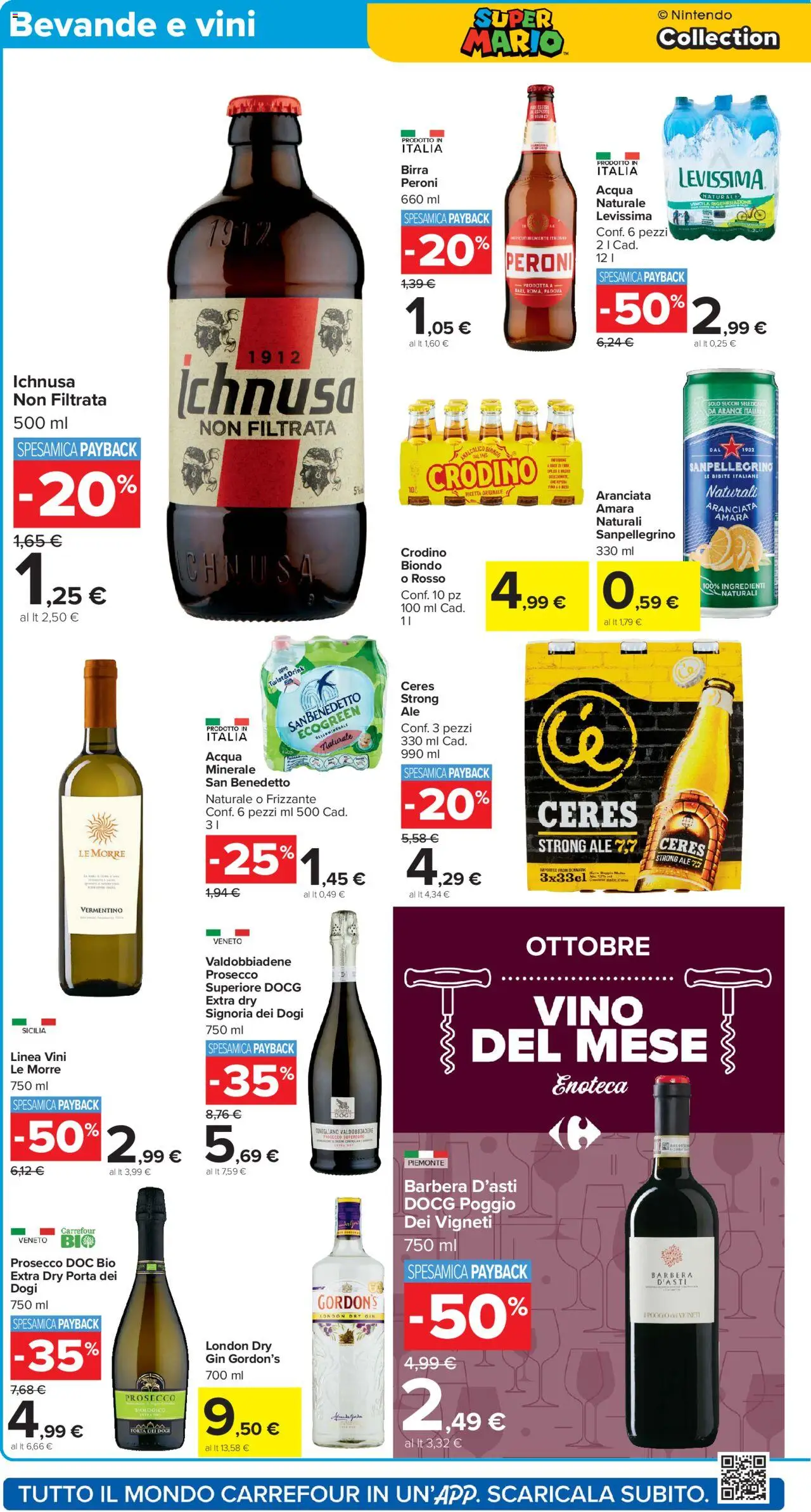 Volantino Carrefour del 10.10.2025 | Pagina: 18 | Prodotti: Birra, Arance, Gin, Enoteca