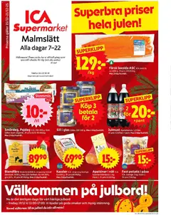 ICA Supermarket - Linköping - Förhandsvisning av reklamblad från butik ICA Supermarket aktuell från 15.12.2025