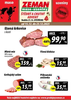 Náhled letáku Prodejny Zeman leták - Plzeň  od 15.12.2025