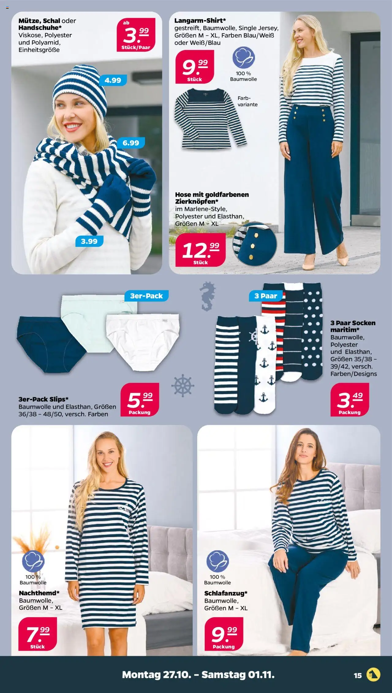 Netto Prospekt 	 – gültig ab 27.10.2025 | Seite: 17 | Produkte: Hose, Socken, Schal