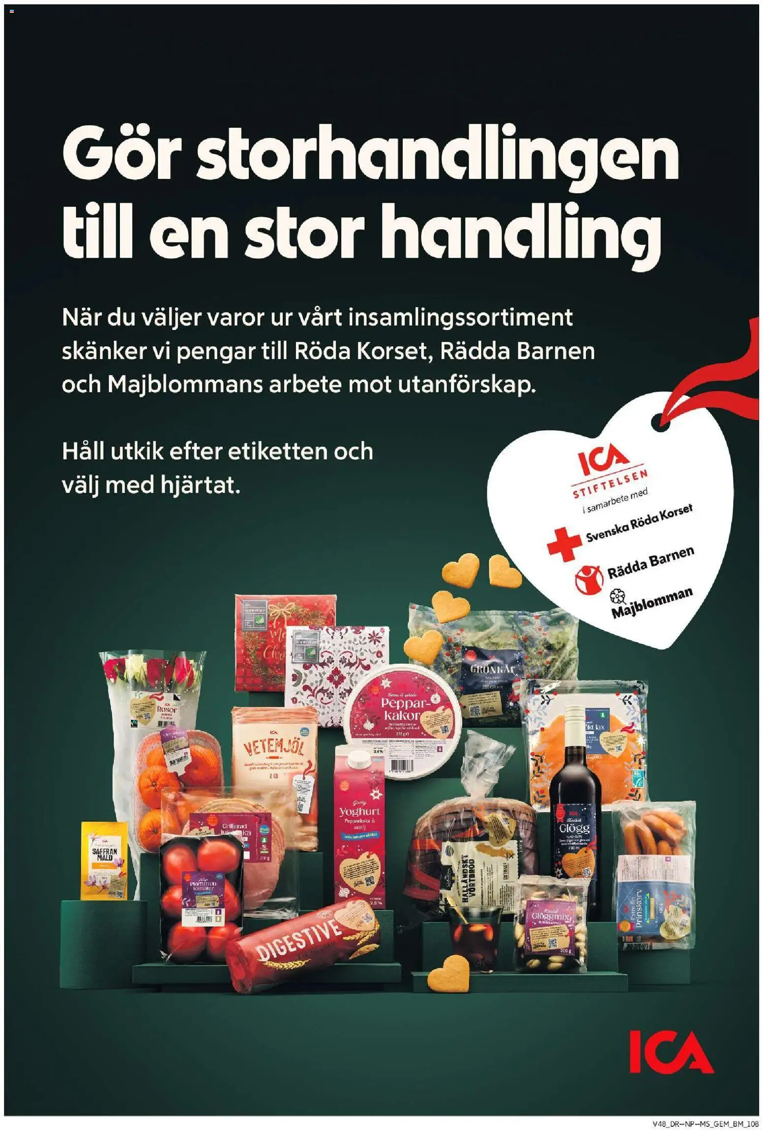 ICA Maxi reklamblad aktuell från 24.11.2025 | Sida: 15 | Produkter: Digestive, Prinskorv, Lax, Peppar