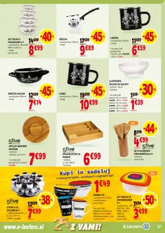 E.leclerc katalog │ velja od 27.08.2025 | Stran: 37 | Izdelki: Pribor, Skodelica, Kos, Zacimbe