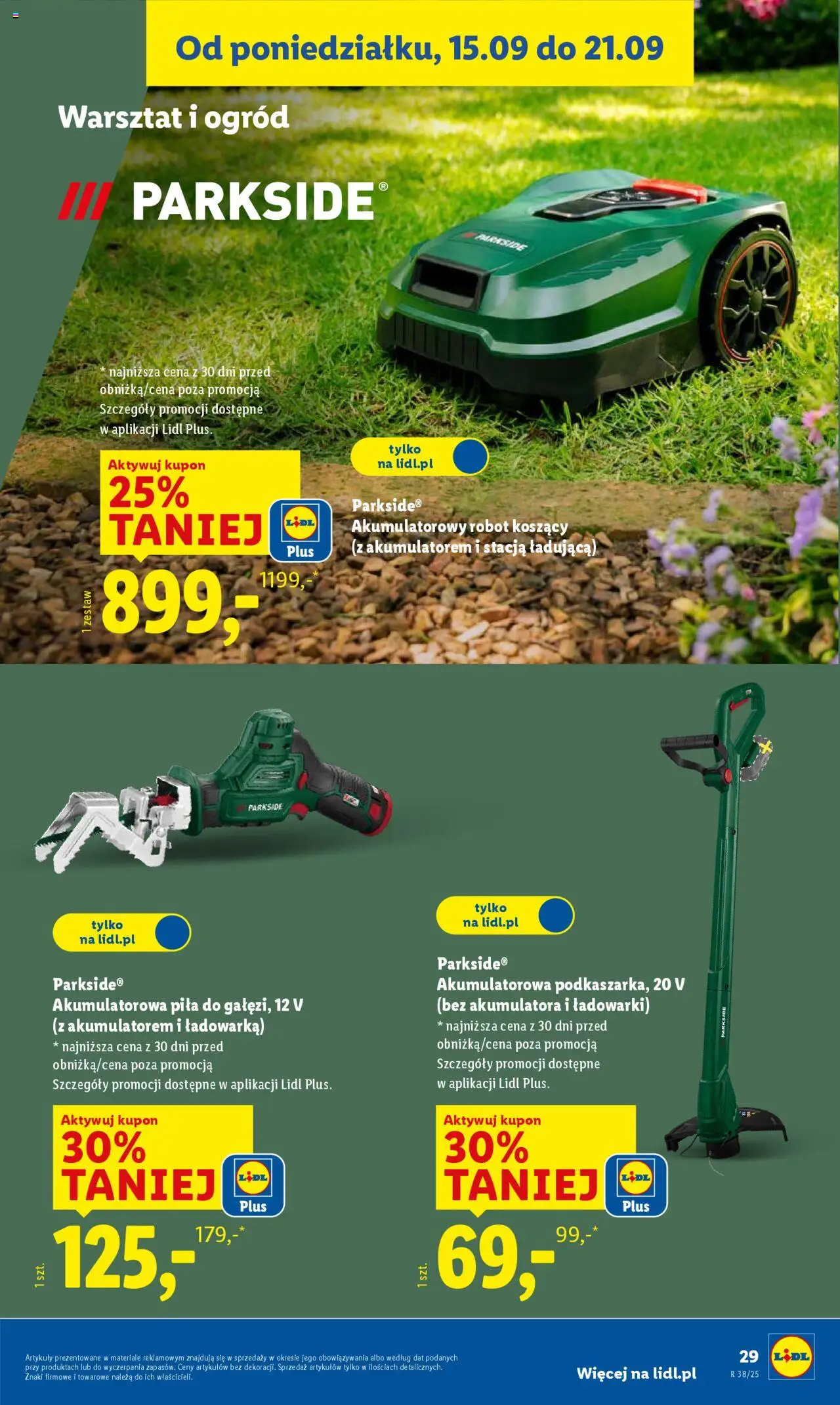 Lidl Katalog od 15.09.2025 | Strona: 39 | Produkty: Ładowarka, Robot