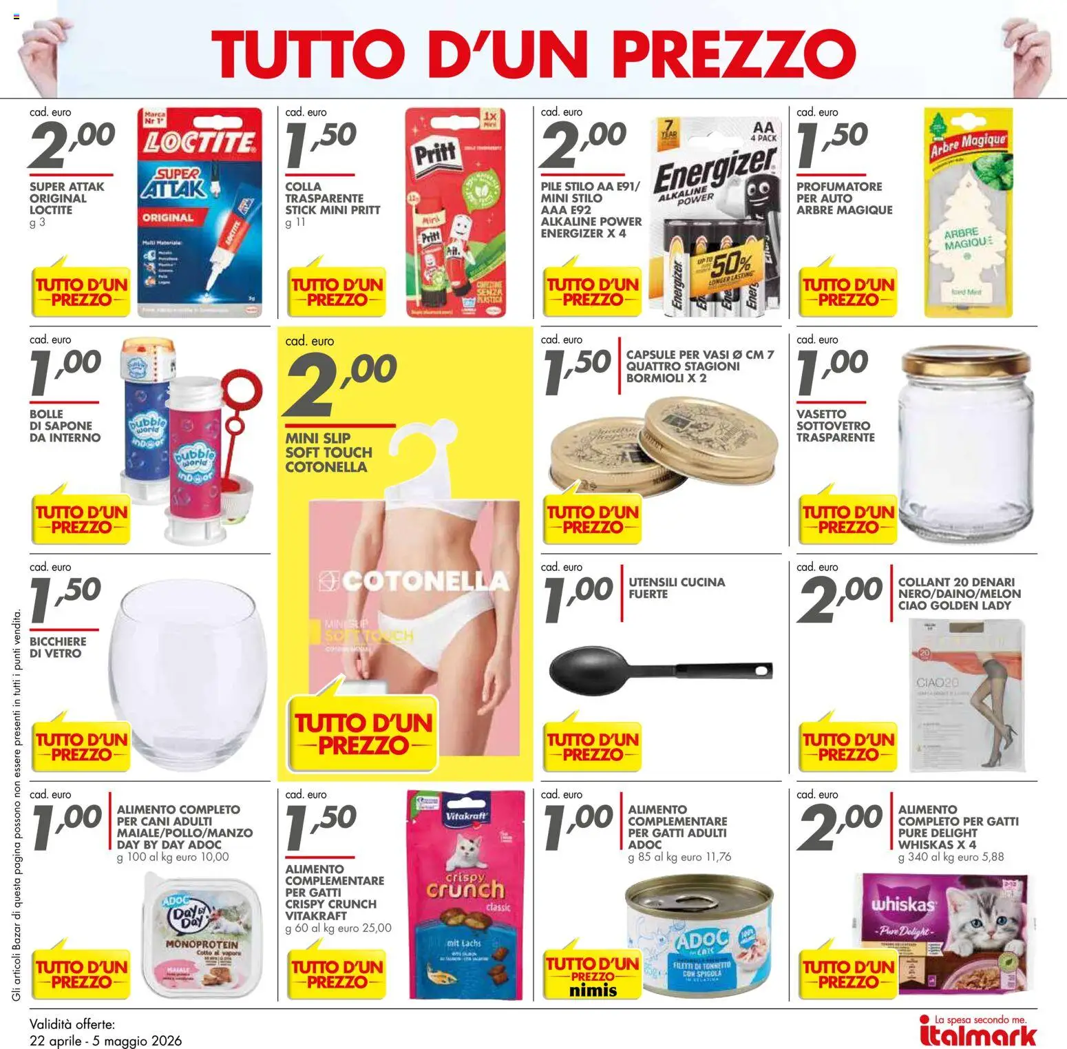 Volantino Italmark del 22.04.2026 | Pagina: 9 | Prodotti: Pile, Slip, Collant, Spigola