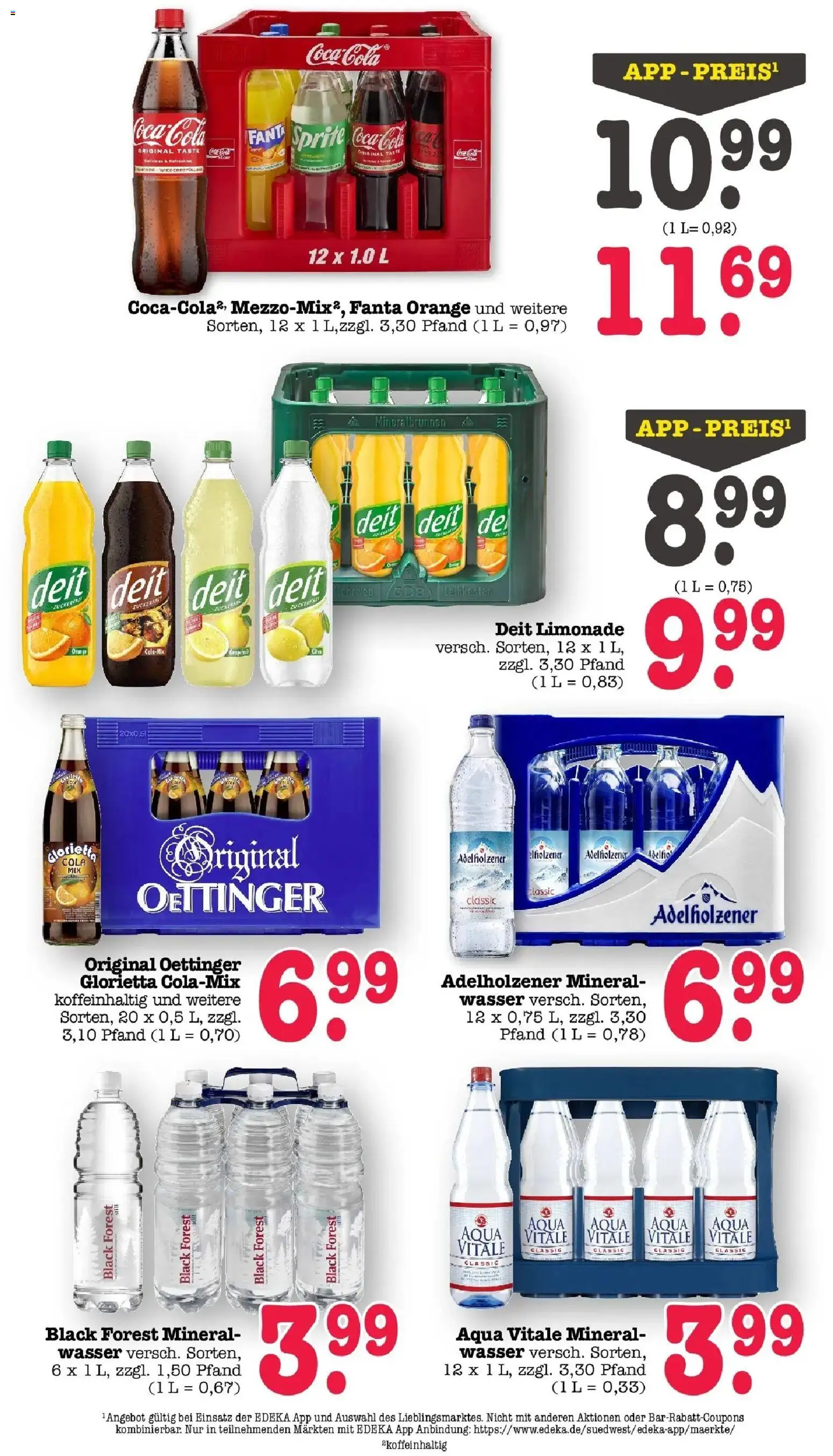 Angebote – gültig ab 16.03.2026 | Seite: 52 | Produkte: Sprite, Cola, Adelholzener, Limonade