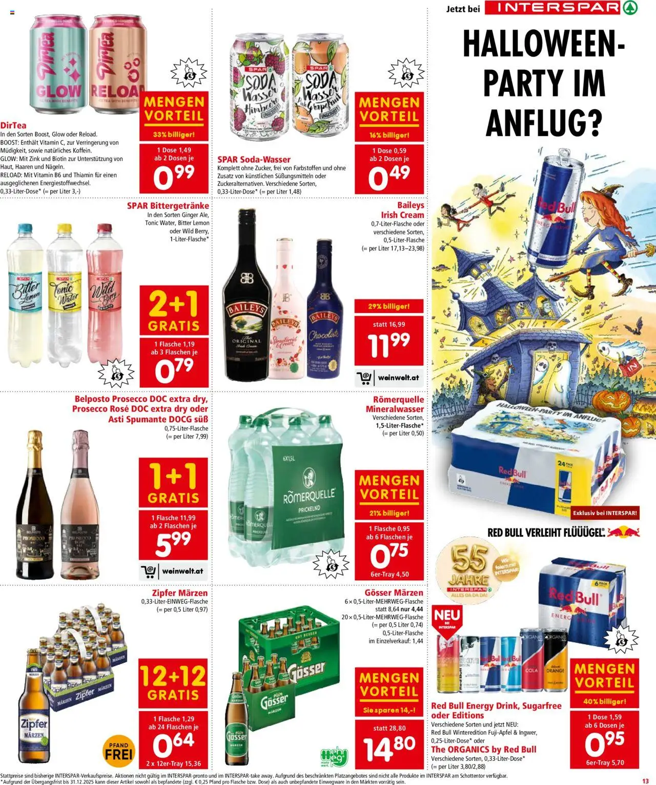 Interspar Flugblatt - Tirol gültig ab 23.10.2025 | Seite: 13 | Produkte: Grapefruit, Wasser, Himbeere