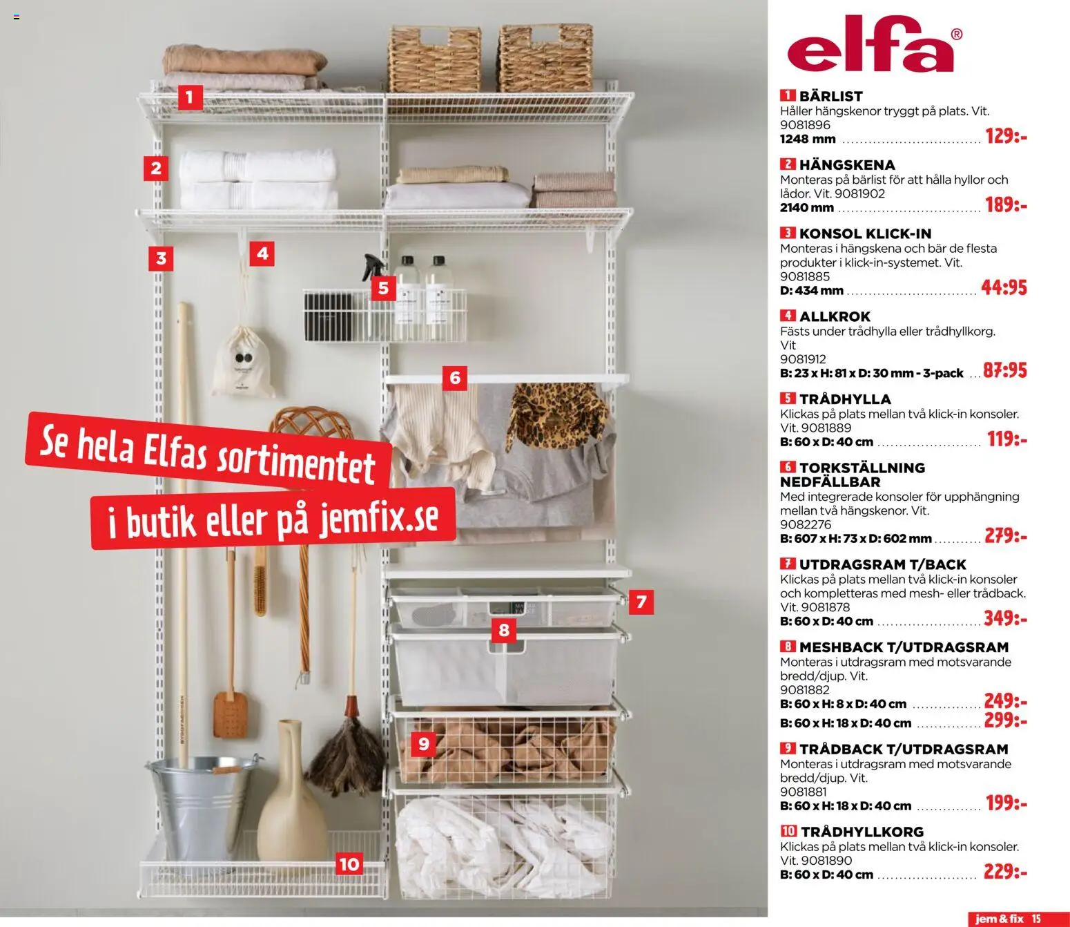 Jem & Fix reklamblad aktuell från 05.04.2026 | Sida: 15