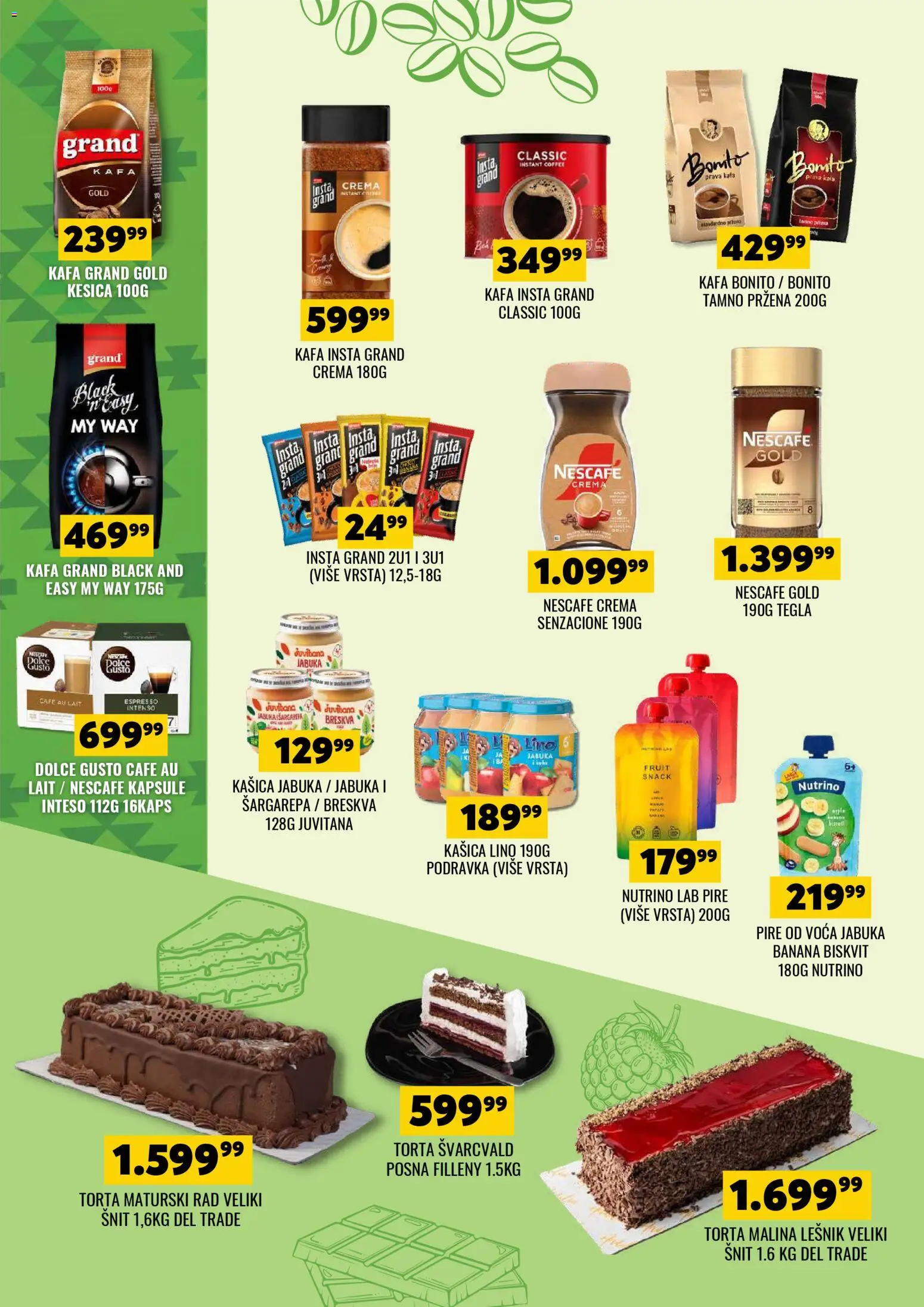 Tekijanka katalog - važi od 03.04.2026 | Strana: 4 | Proizvode: Dolce Gusto, Lešnik, Tegla, Torta