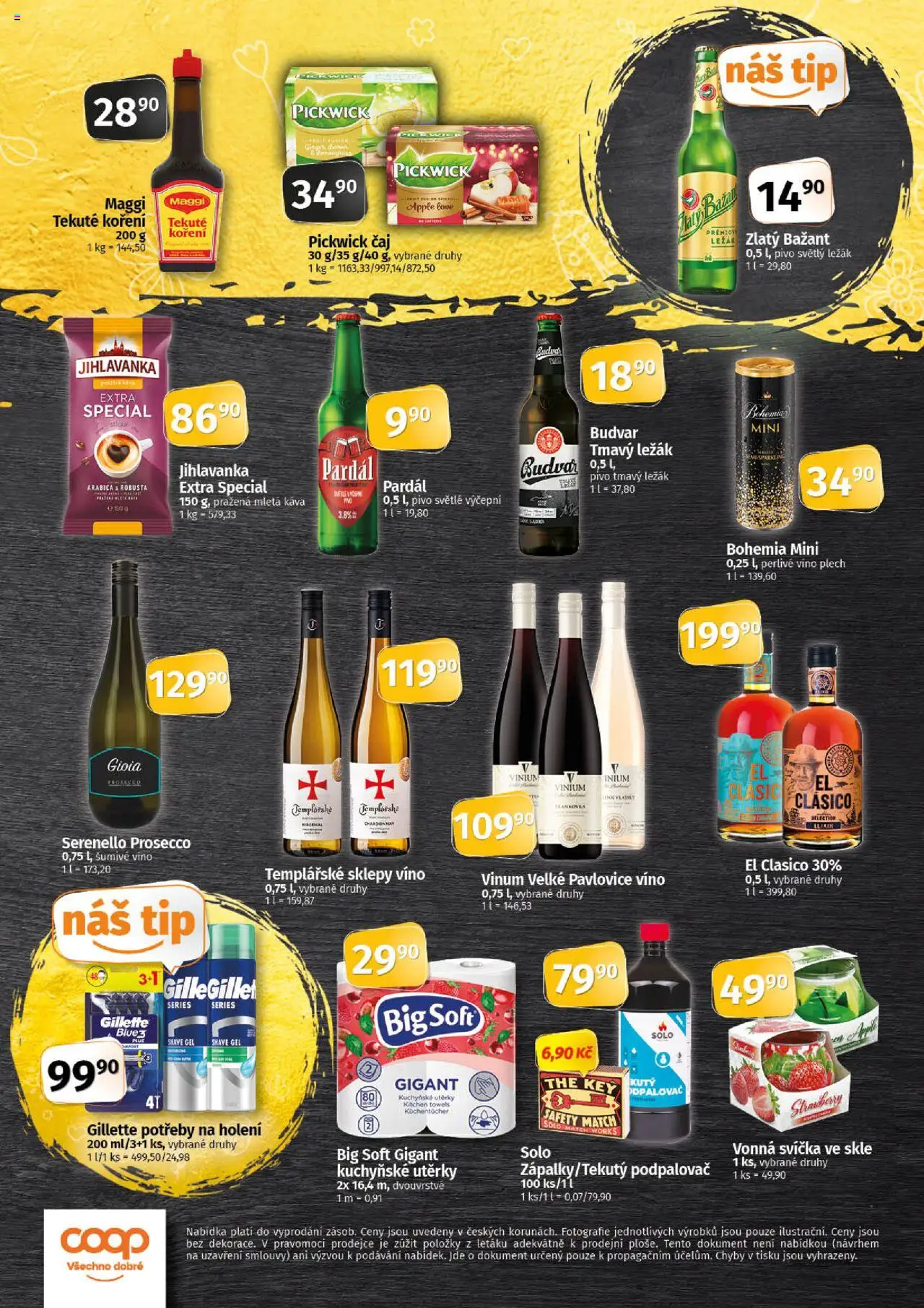 Coop leták - Tip Extra od 17.09.2025 | Strana: 4 | Produkty: Šumivé víno, Káva, Zlatý Bažant, Koření