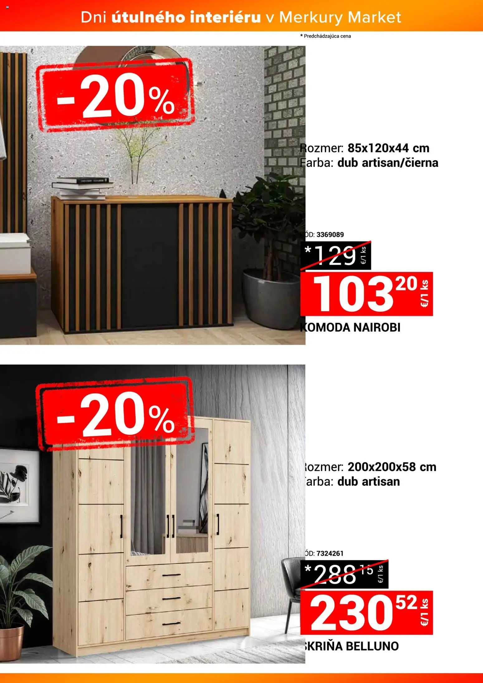 Nové Merkury Market akcie – leták je platný od 22.11.2025 | Strana: 21 | Produkty: Skriňa