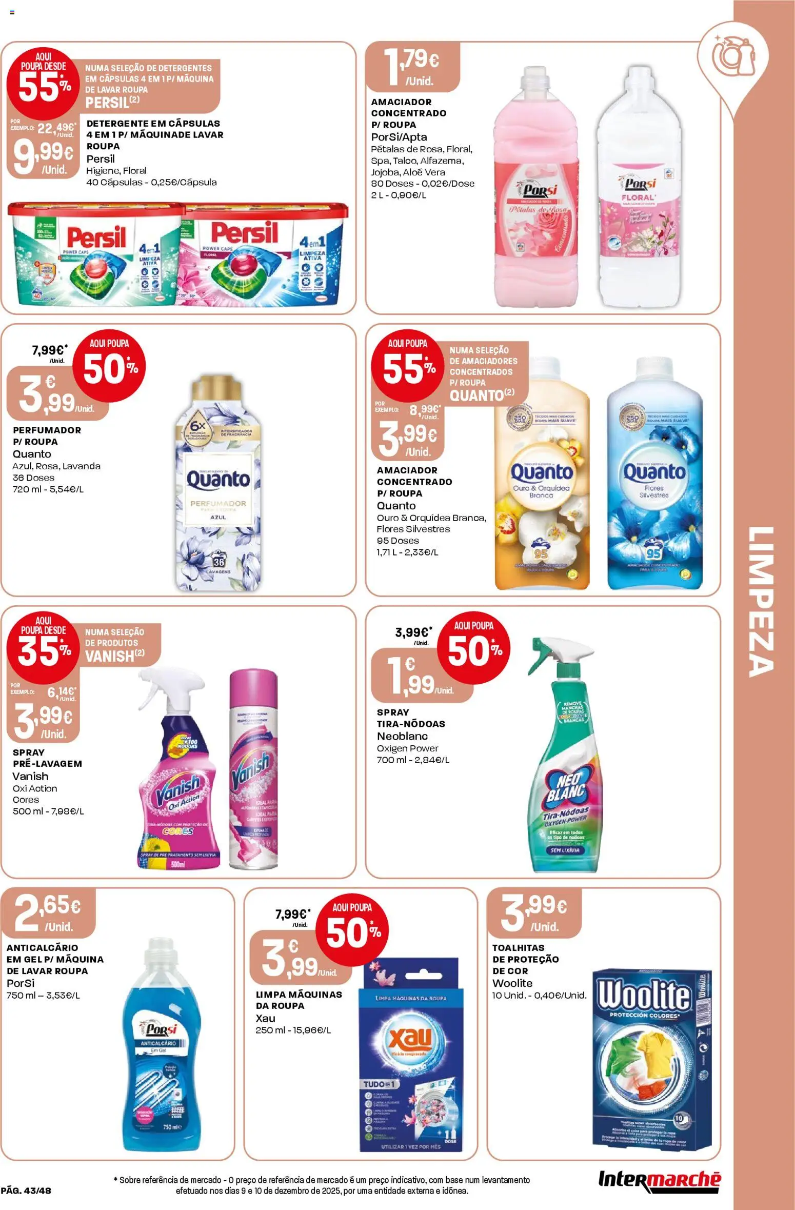 Intermarché folheto │ válido de 15.01.2026 | Página: 43 | Produtos: Flores, Base, Detergente, Persil