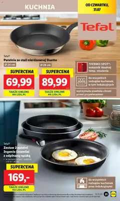 Lidl Katalog od 28.07.2025 | Strona: 21 | Produkty: Patelnie, Patelnia, Tefal