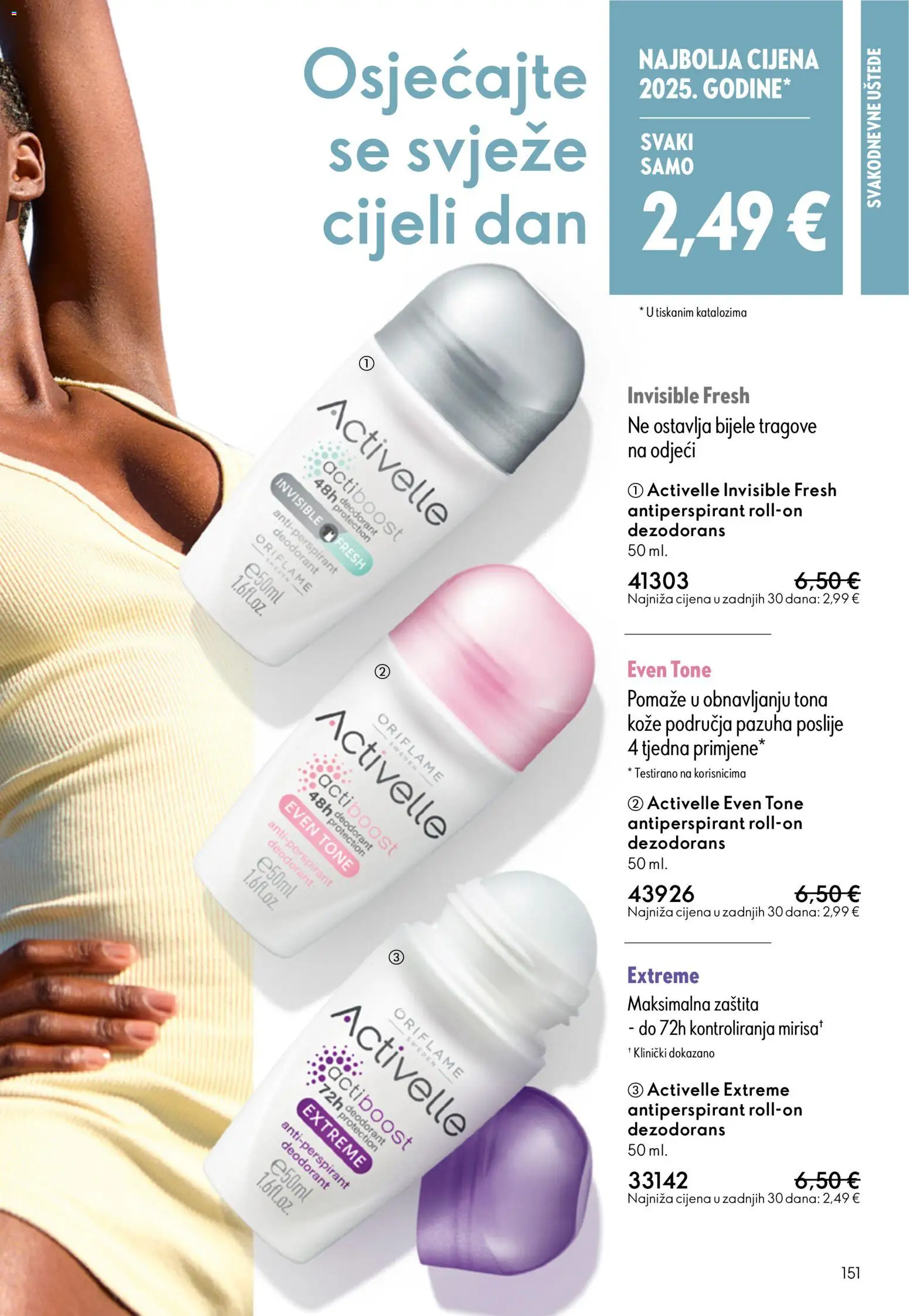 Oriflame katalog | vrijedi od 31.12.2025 | Stranica: 151 | Proizvodi: Dezodorans, Antiperspirant