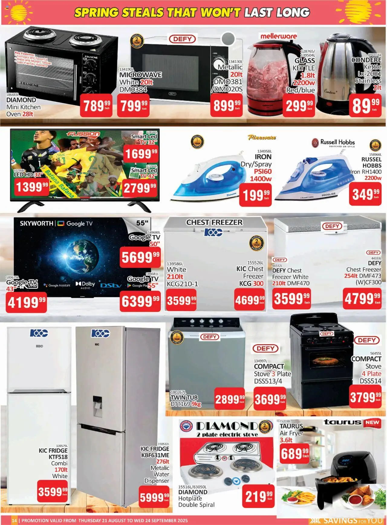 KIT KAT Cash & Carry Spring Leaflet Promotion │ valid from 21.08.2025 | Page: 14 | Products: Stove, Fryer, Fridge, Water