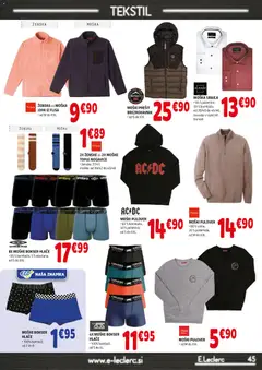 E.leclerc katalog akcije – veljaven od 04.02.2026 | Stran: 45 | Izdelki: Pulover, Brezrokavnik, Hlace, Nogavice