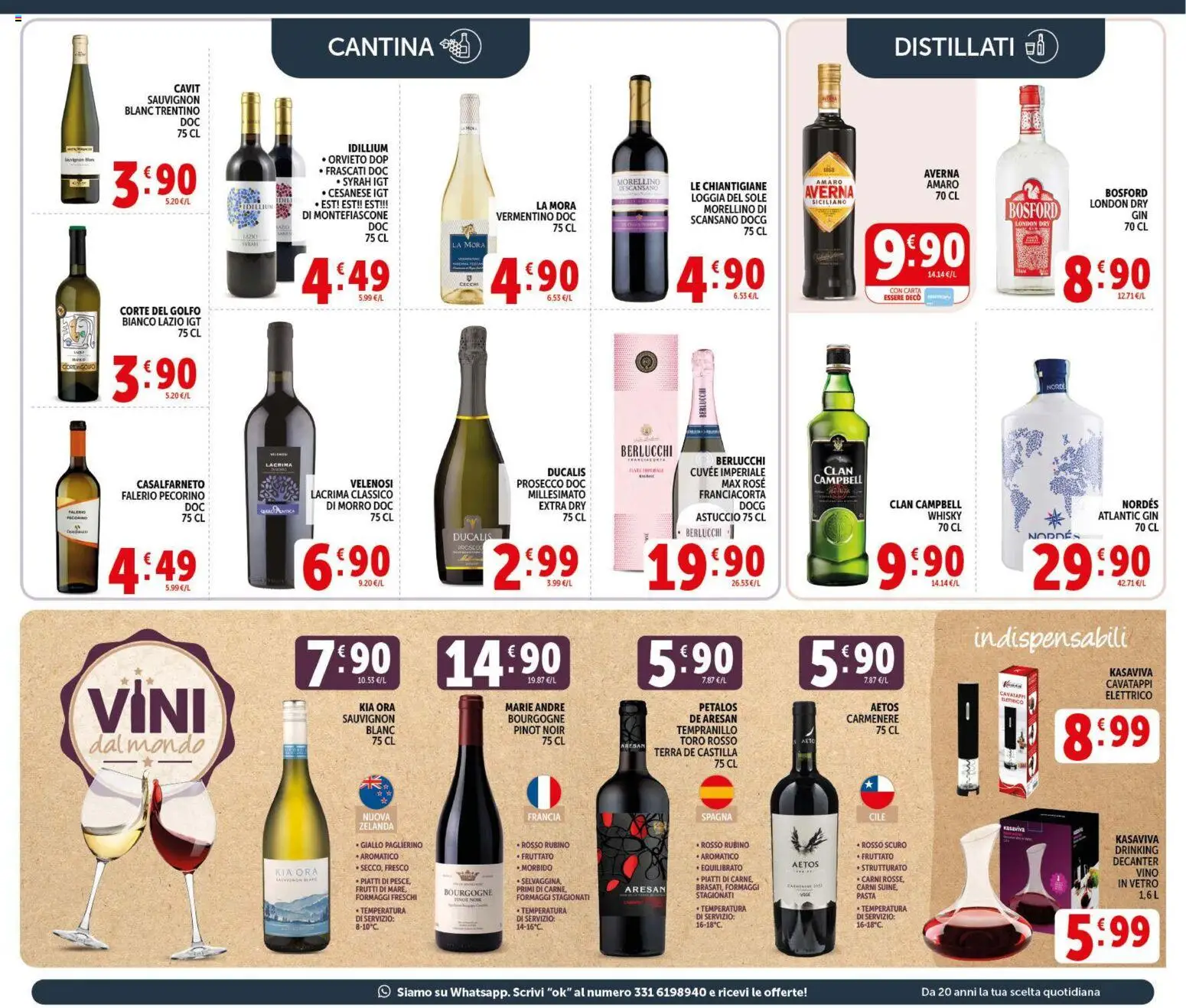 Volantino Decò del 09.04.2026 | Pagina: 17 | Prodotti: Cavatappi, Gin, Pasta, Amaro