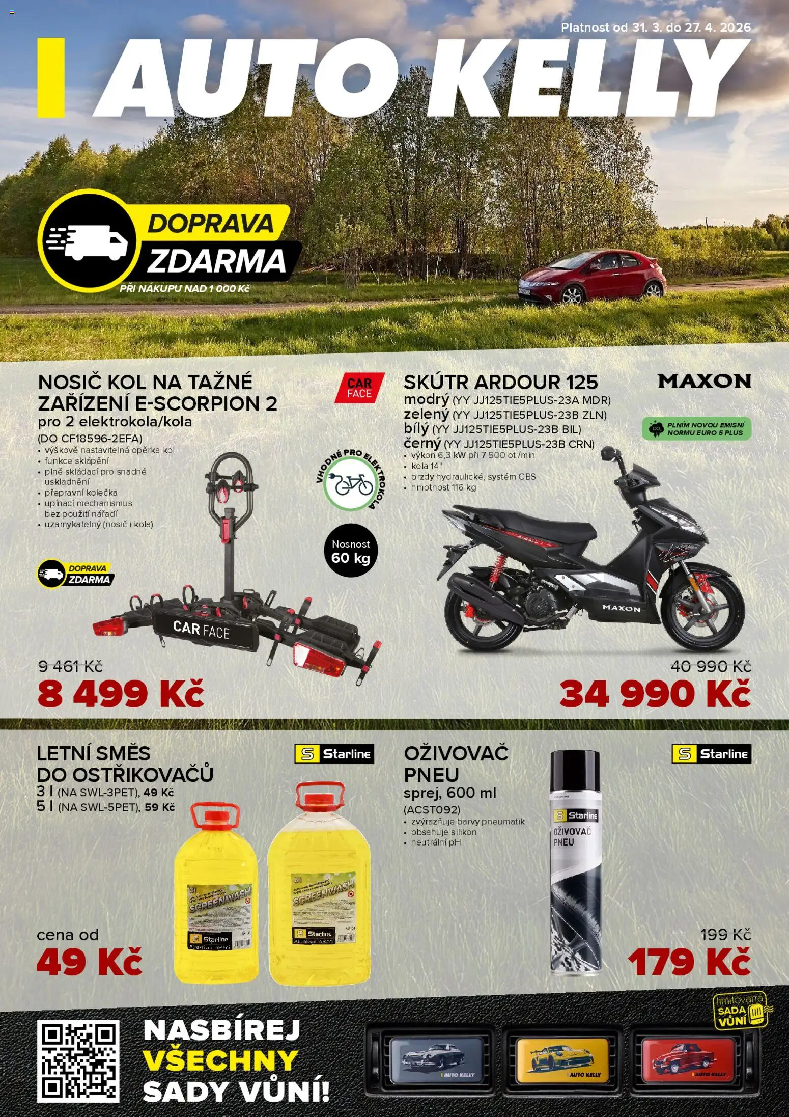 Auto Kelly leták od 31.03.2026 | Strana: 1 | Produkty: Nářadí, Silikon, Barvy, Kola