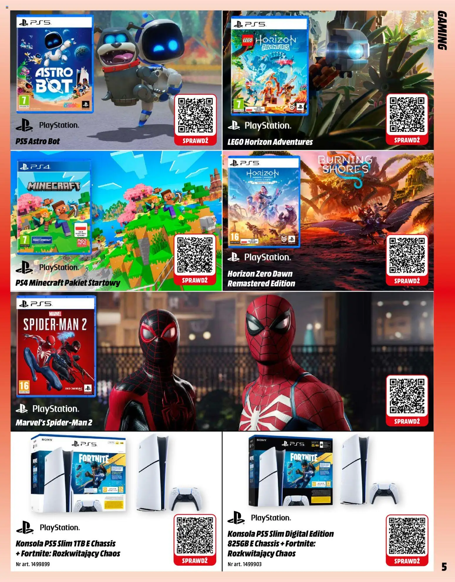 Media Markt promocje od 01.12.2025 | Strona: 5 | Produkty: Playstation, Lego, Konsola