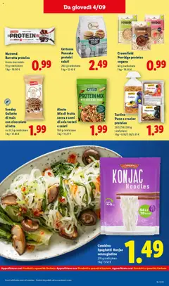 Volantino Lidl del 01.09.2025 | Pagina: 25 | Prodotti: Pane, Latte, Barretta, Mais