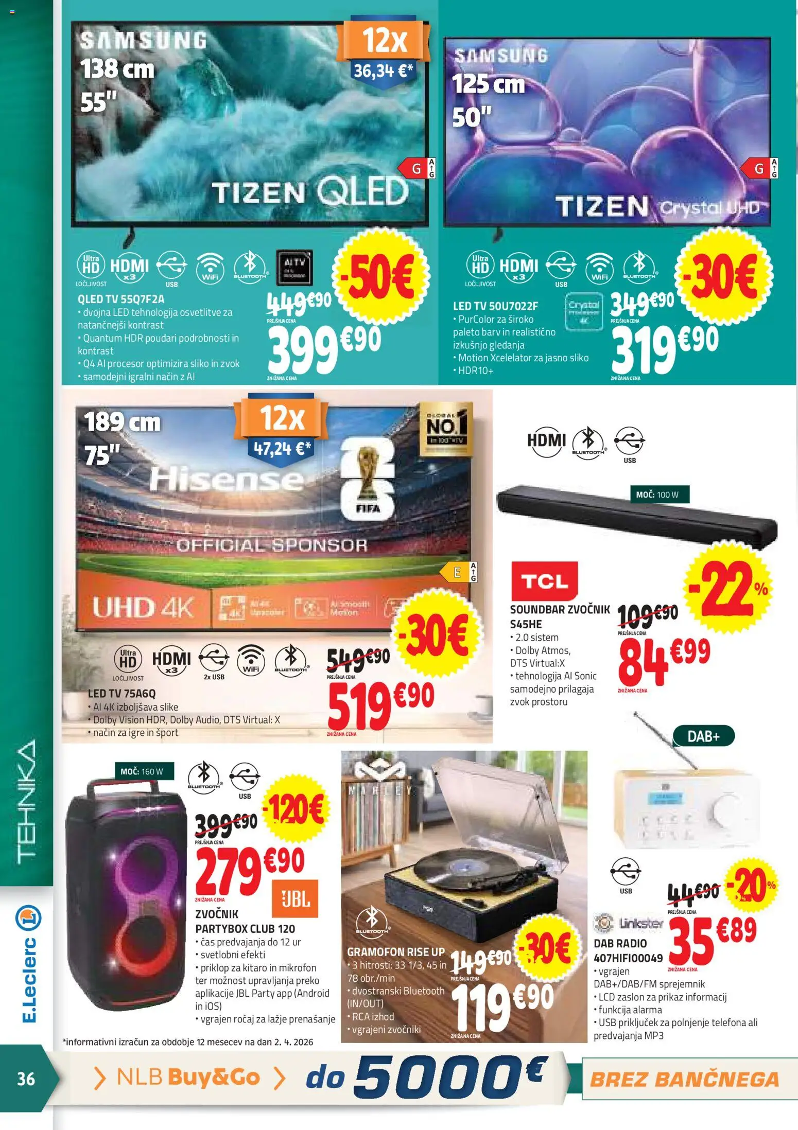 Novi E.leclerc katalog ponudbe – veljaven od 15.04.2026 | Stran: 36