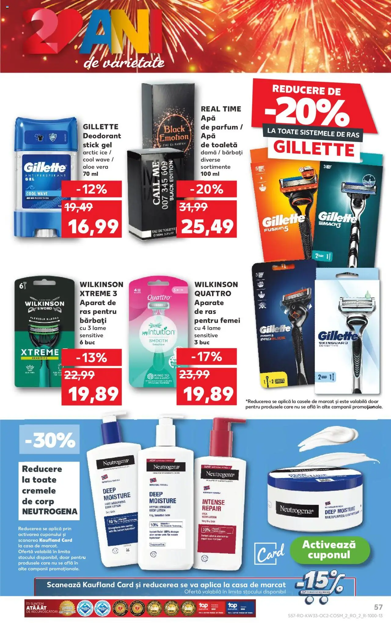 Kaufland RO akciós ujság - amely érvényes a következő dátumtól: 13.08.2025 | Oldal: 57 | Termékek: Body, Parfüm, Aloe vera