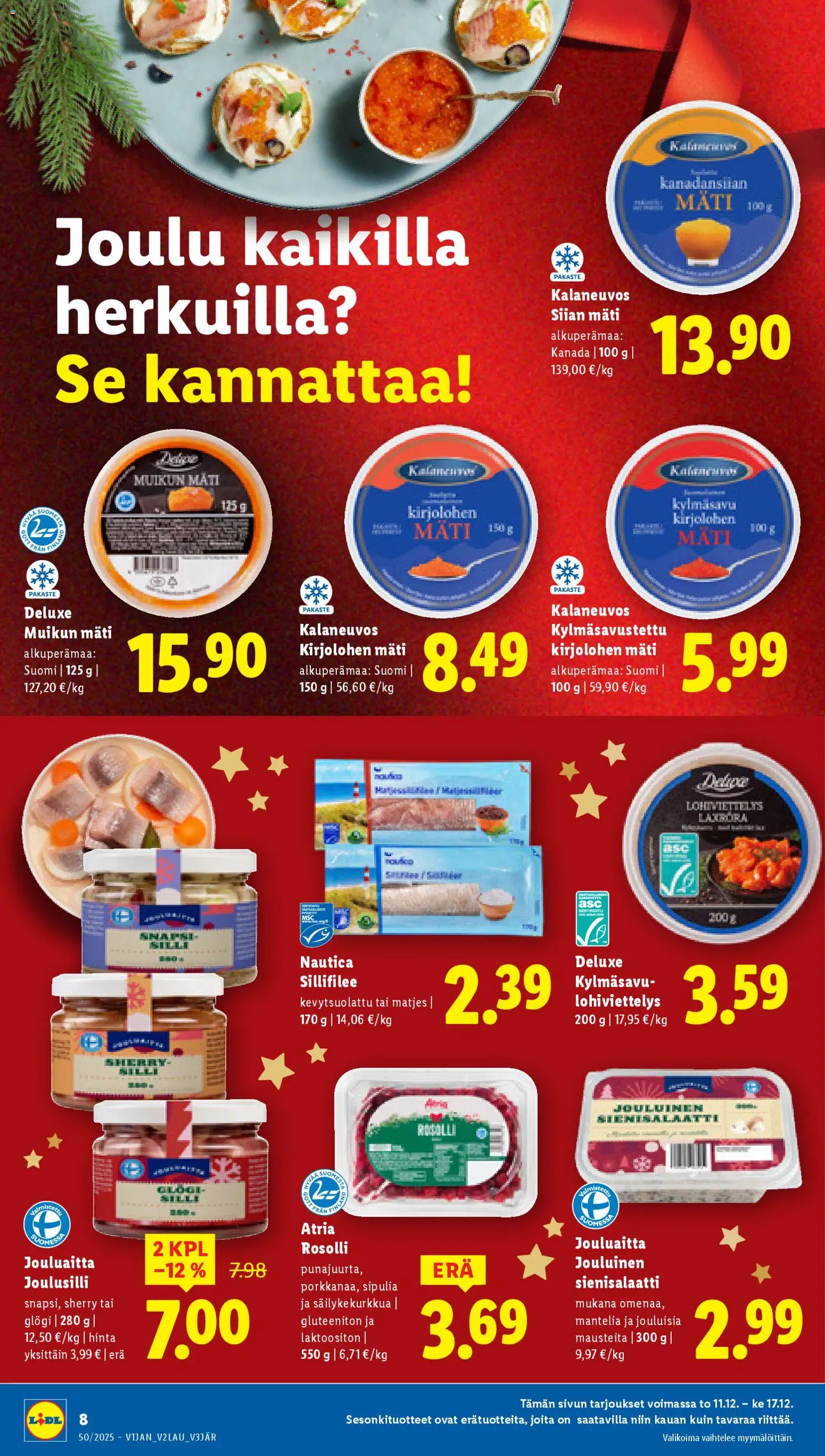 Lidl tarjoukset - Tampere – voimassa 11.12.2025 alkaen | Sivu: 8