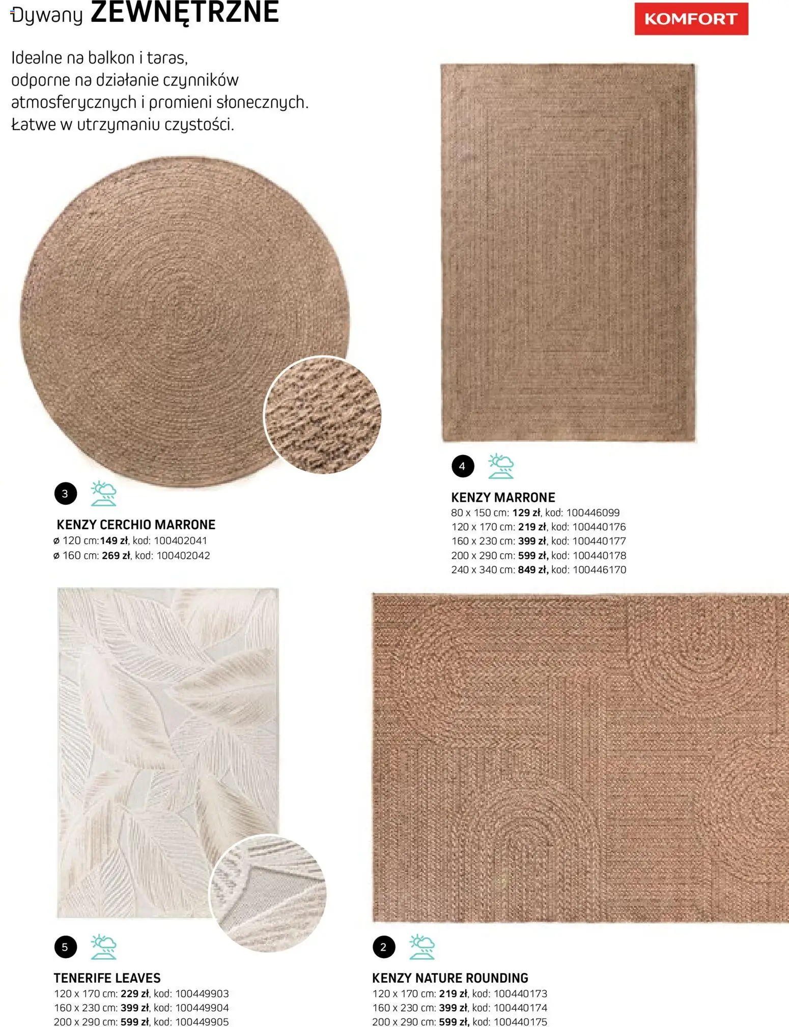 Komfort gazetka - Katalog dywanów od 17.03.2026 | Strona: 13 | Produkty: Dywany