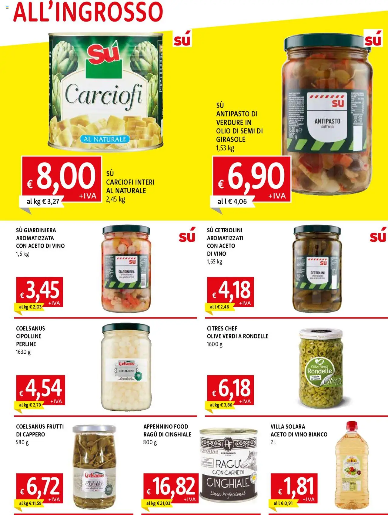 Volantino Famila del 29.05.2025 | Pagina: 5 | Prodotti: Verdure, Vino, Aceto, Cipolline