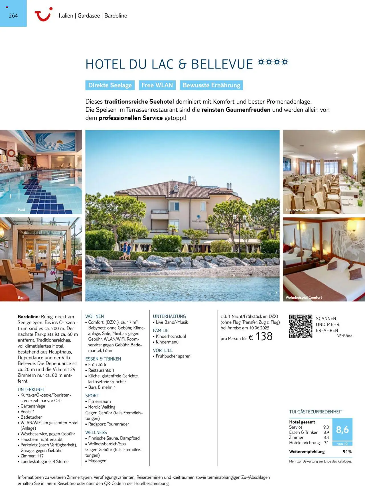Aida - Urlaub mit eigener Anreise 2025/26 – gültig ab 01.11.2024 | Seite: 264 | Produkte: Babybett, Küche, Walking, Föhn