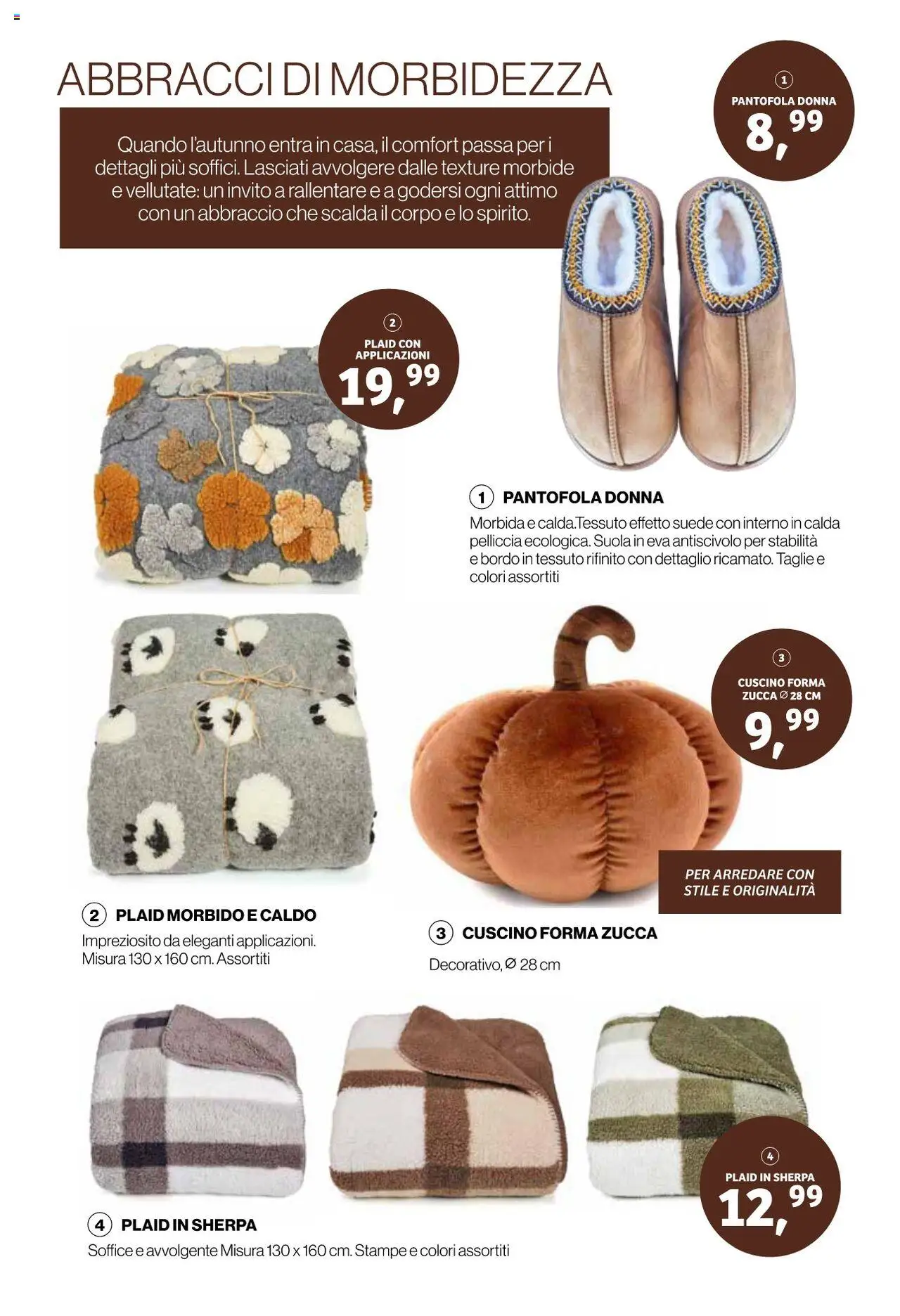 Volantino IN's del 15.10.2025 | Pagina: 2 | Prodotti: Plaid, Zucca, Cuscino