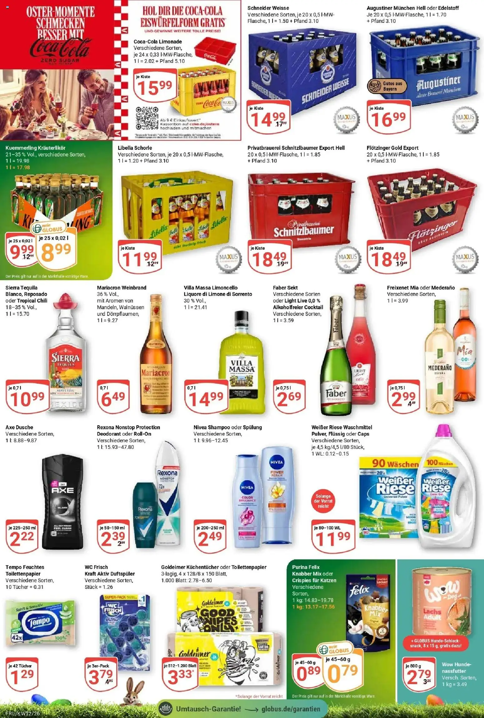Globus prospekt Freilassing	 – gültig ab 15.03.2026 | Seite: 3 | Produkte: Sekt, Dusche, Limonade, Axe