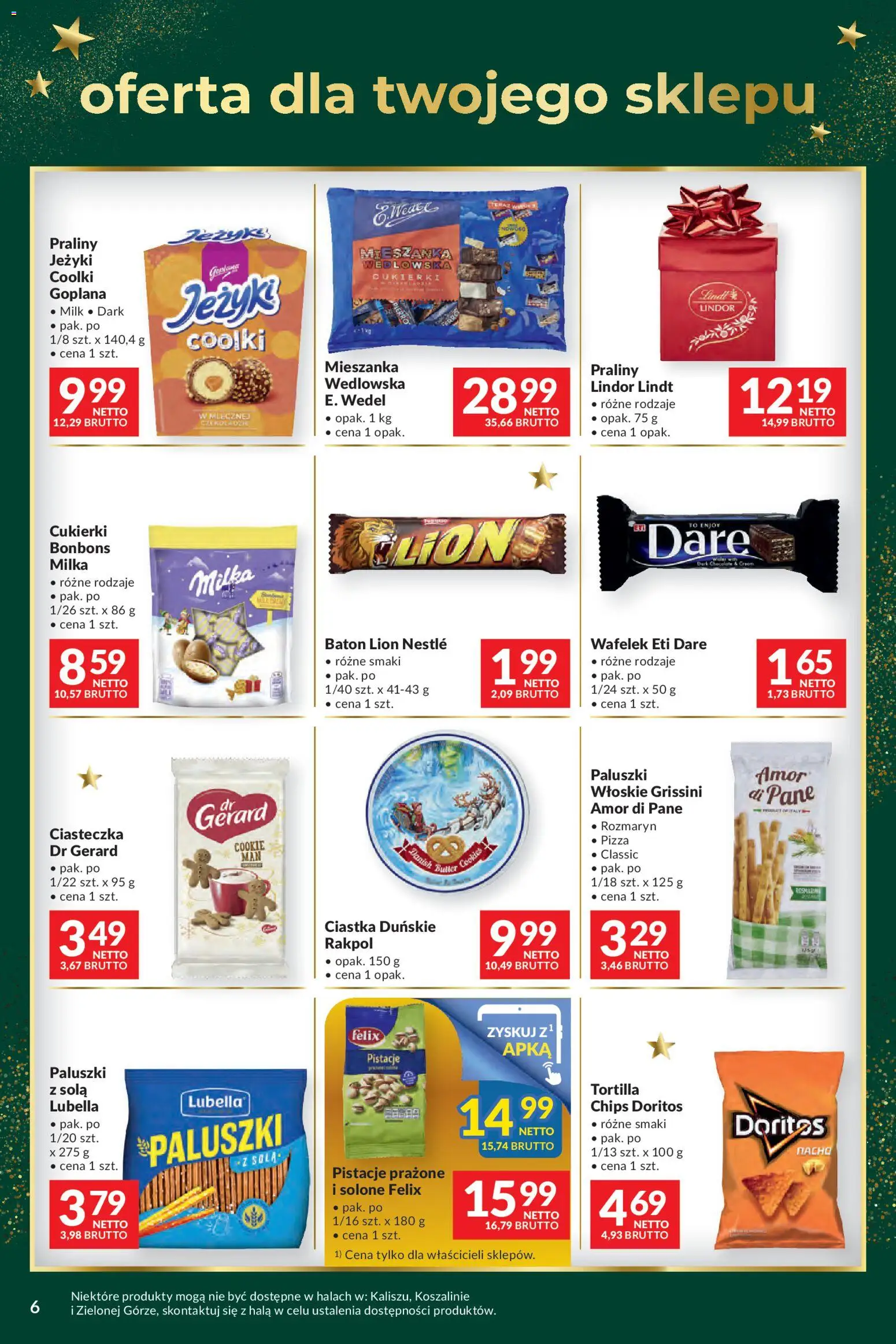 Makro Gazetka - Mega oferty dla Twojego Sklepu od 09.12.2025 | Strona: 6 | Produkty: Baton, Paluszki, Ciastka, Ciasteczka