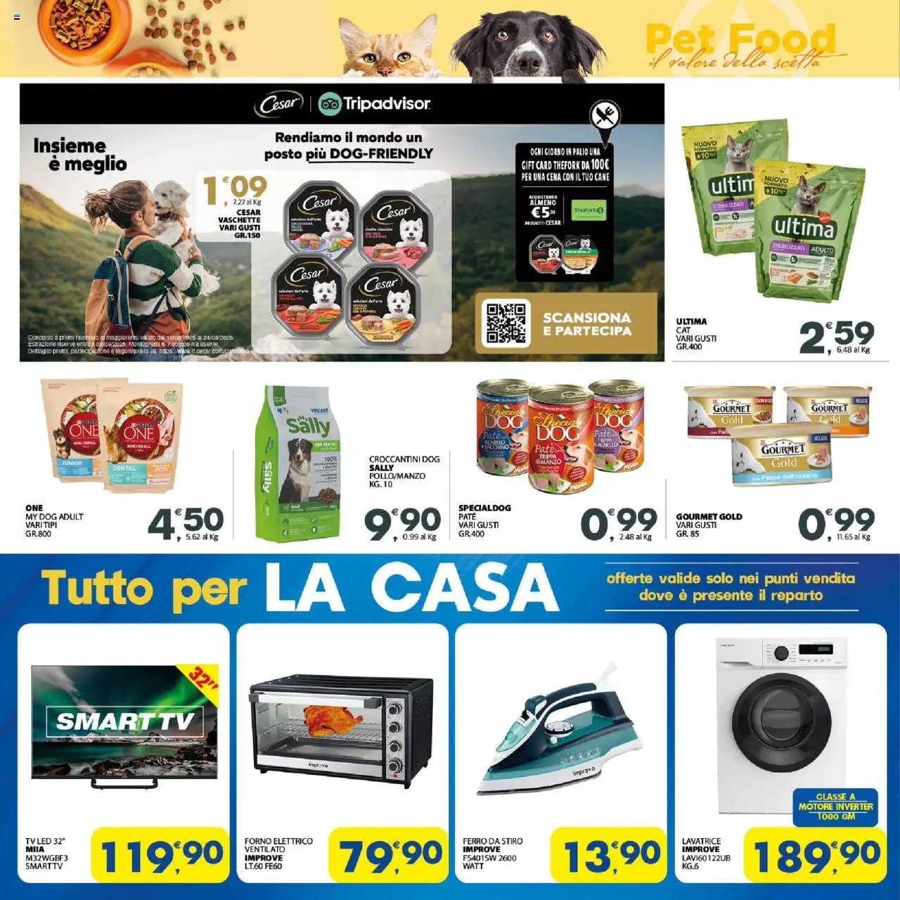Volantino Interspar del 07.08.2025 | Pagina: 18 | Prodotti: Paté, TV, Ferro da stiro, Vaschette