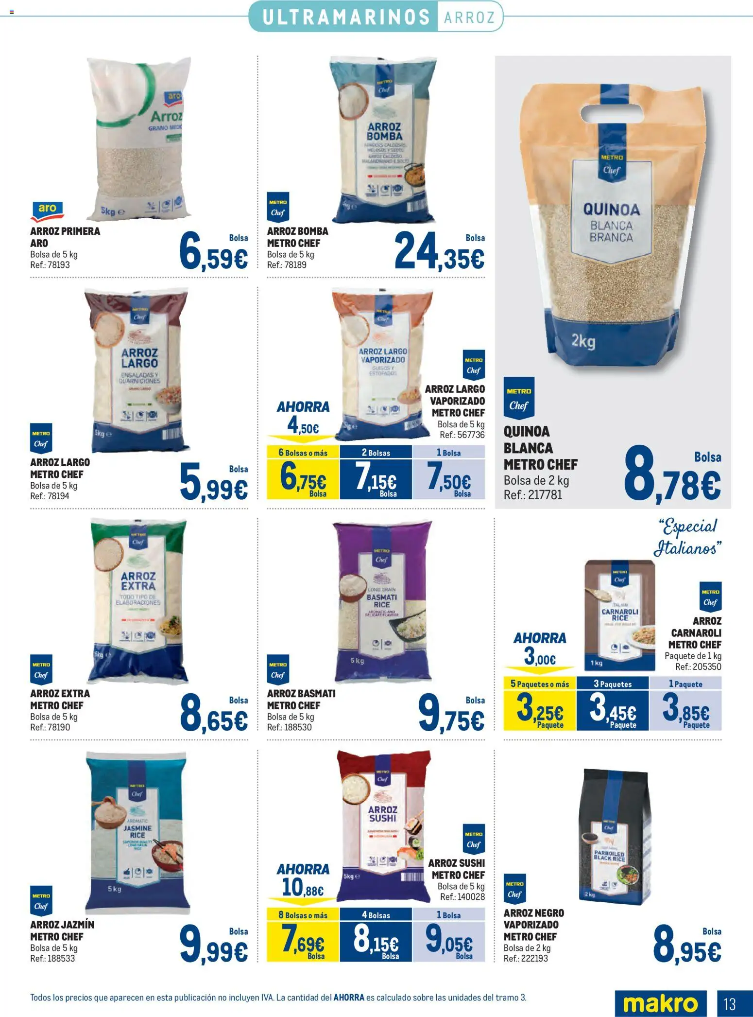 Makro - Especial Despensa Norte 2 │ válido desde el 02.02.2026 | Página: 13 | Productos: Arroz, Bolsa, Φασόλια, Σιδερώστρα
