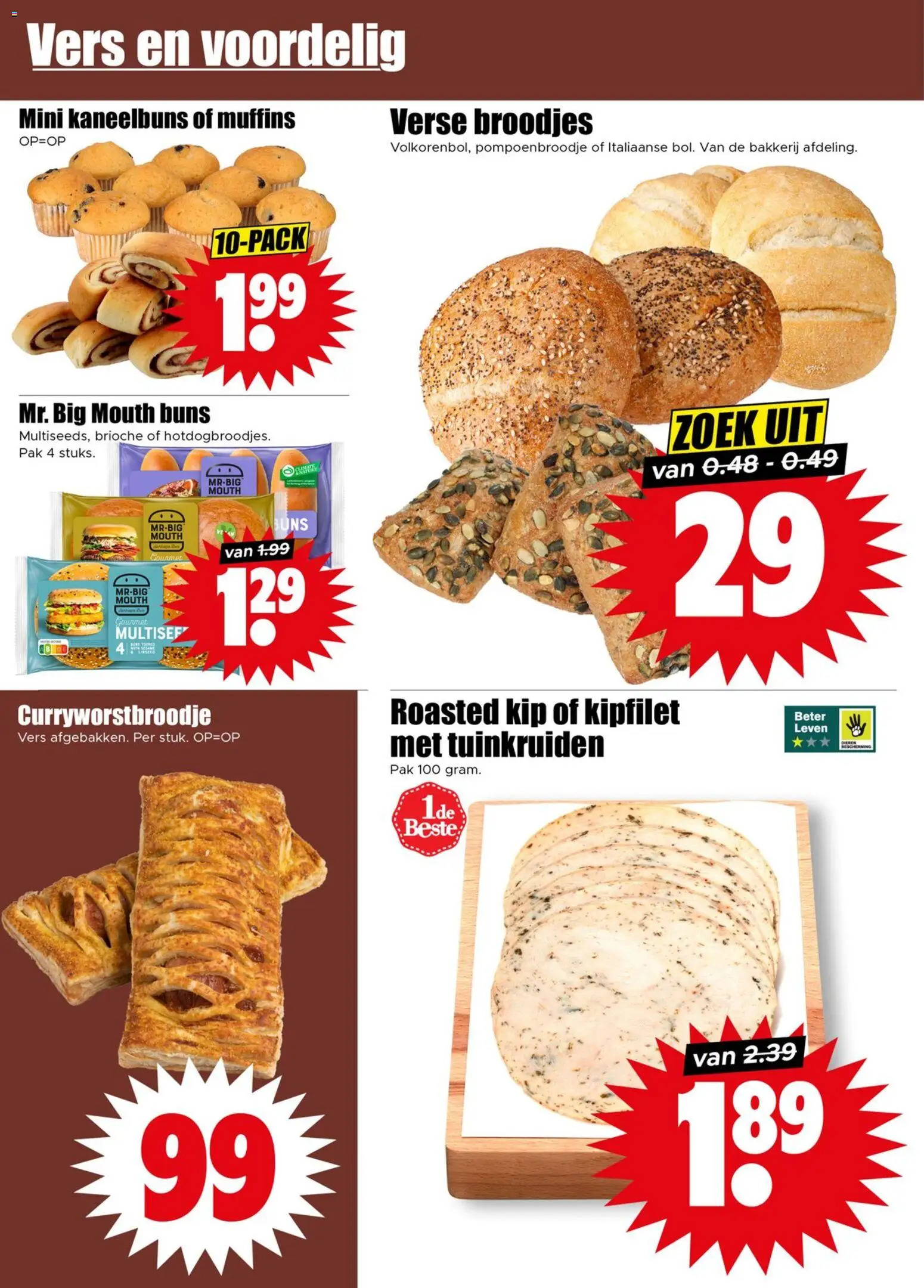 {H1} | Pagina: 10 | Producten: Muffins, Bakkerij, Kip, Broodjes