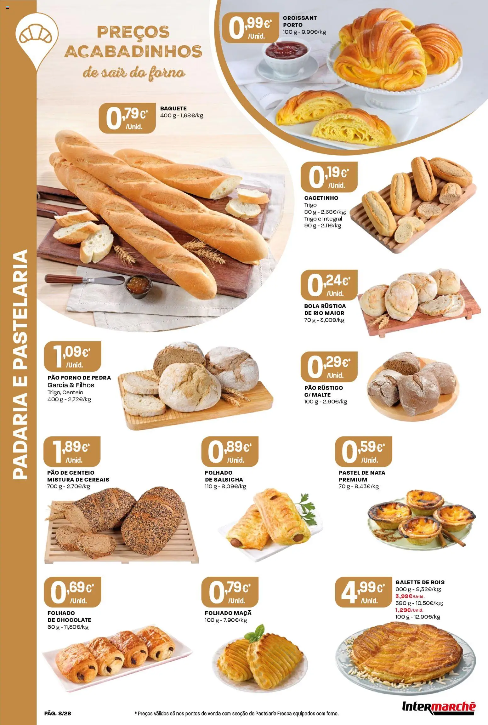 Intermarché Folheto Contact │ válido de 19.03.2026 | Página: 8 | Produtos: Forno, Salsicha, Nata, Cereais