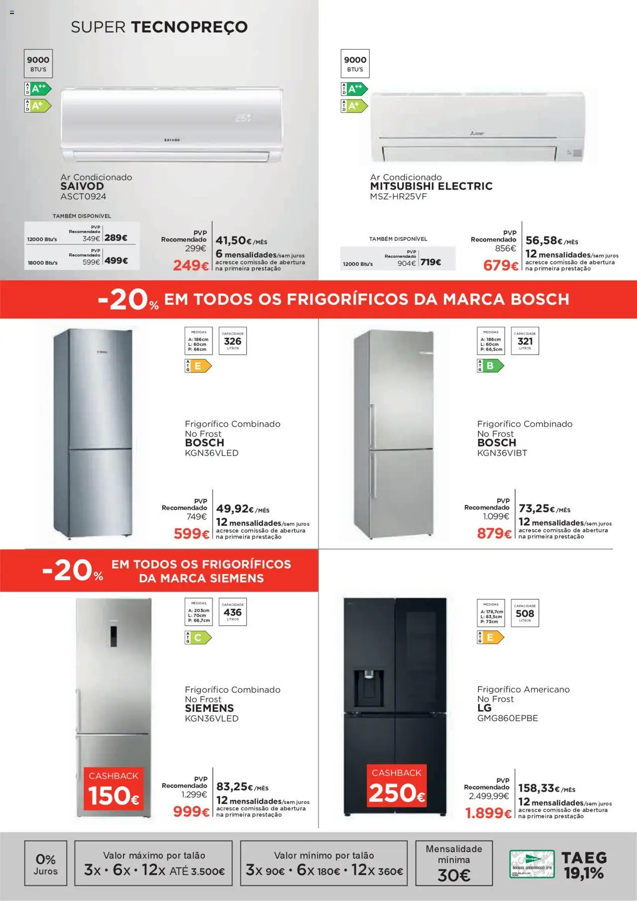 El Corte Ingles folheto │ válido de 18.07.2025 | Página: 10 | Produtos: Frigorífico, Ar condicionado