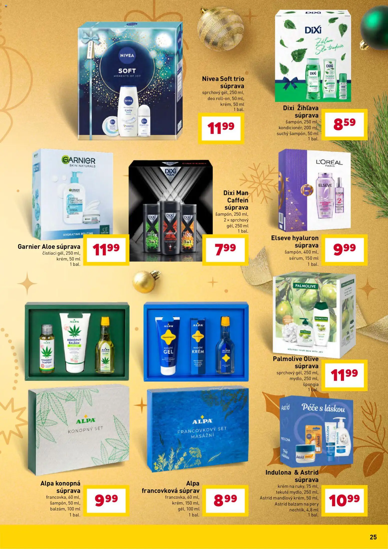Nové Billa akcie – leták je platný od 12.12.2025 | Strana: 25 | Produkty: Nivea, Alpa, Krém, Indulona