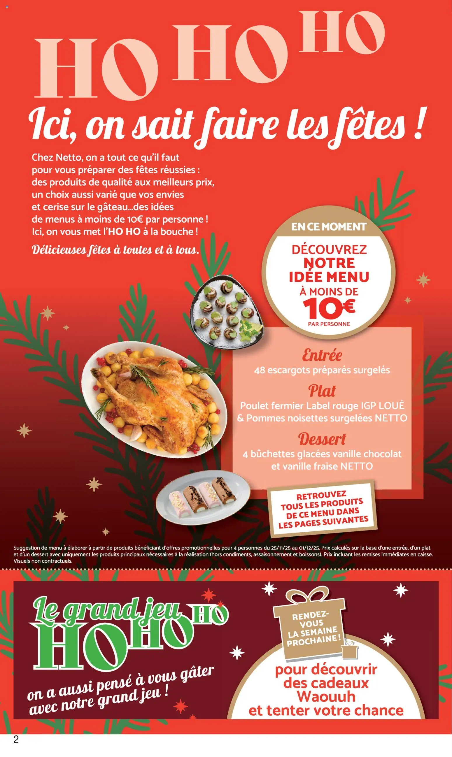 {H1} | Page: 2 | Produits: Fraise, Noisettes, Escargots, Pommes