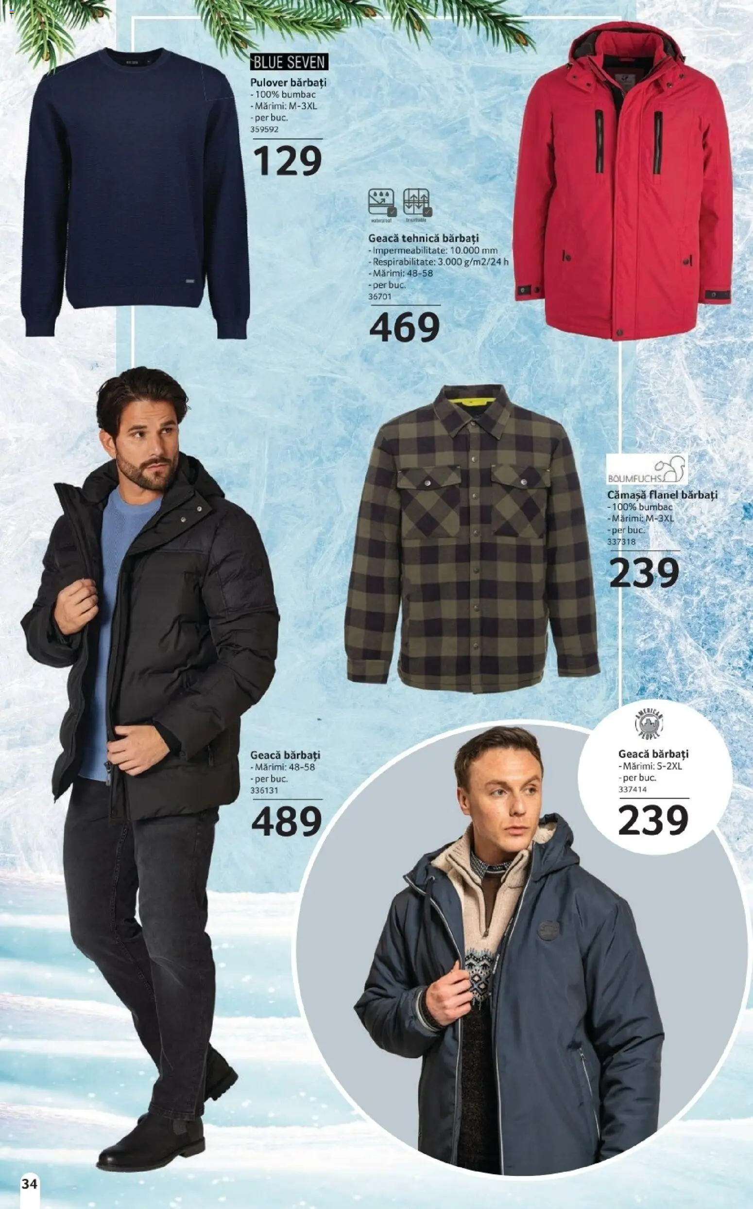 Noul catalog Selgros – valabil de la 14.11.2025 | Pagină: 34 | Produse: Pulover, Geacă