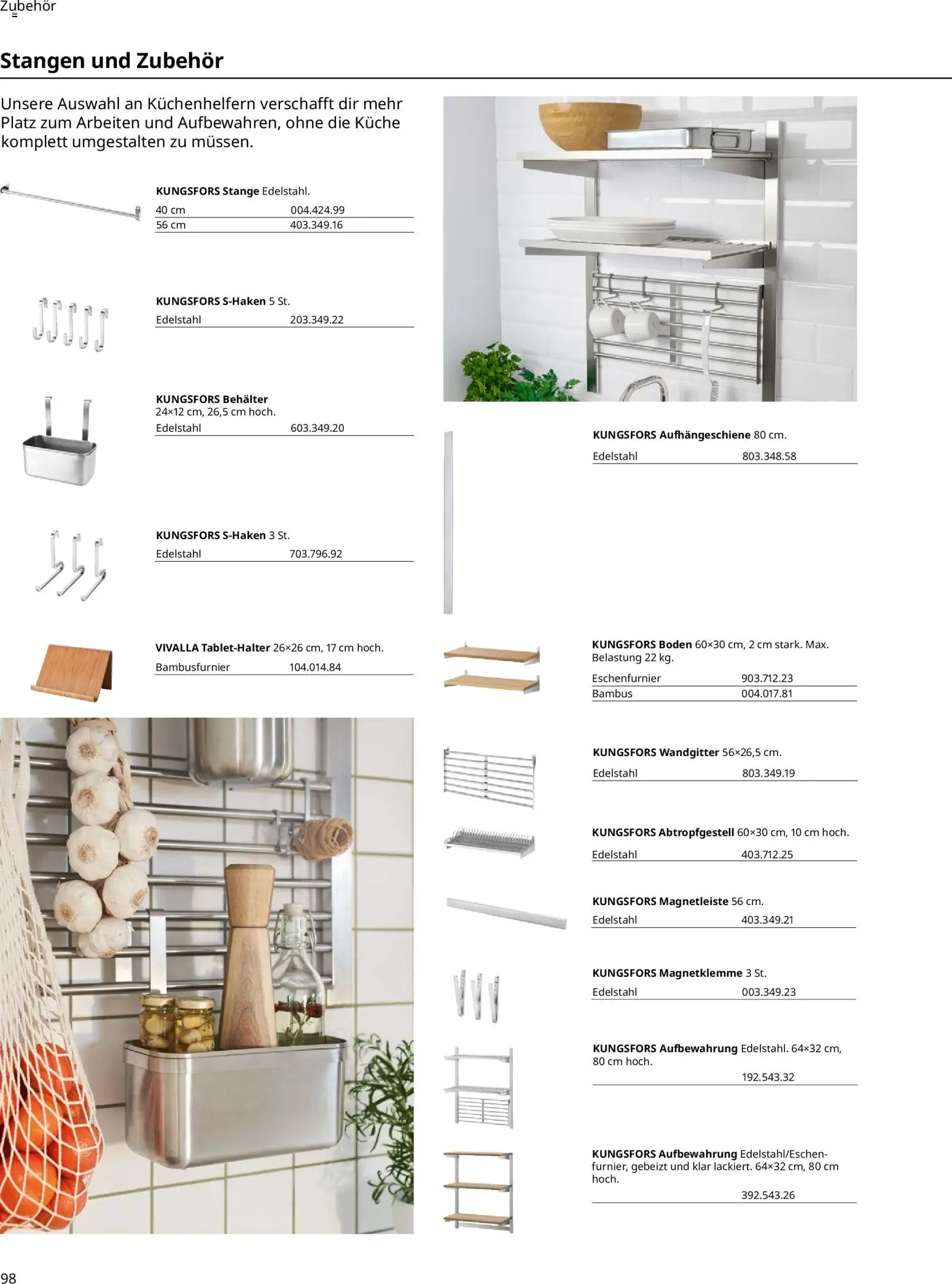 Ikea Prospekt 	 – gültig ab 01.04.2025 | Seite: 98 | Produkte: Küche