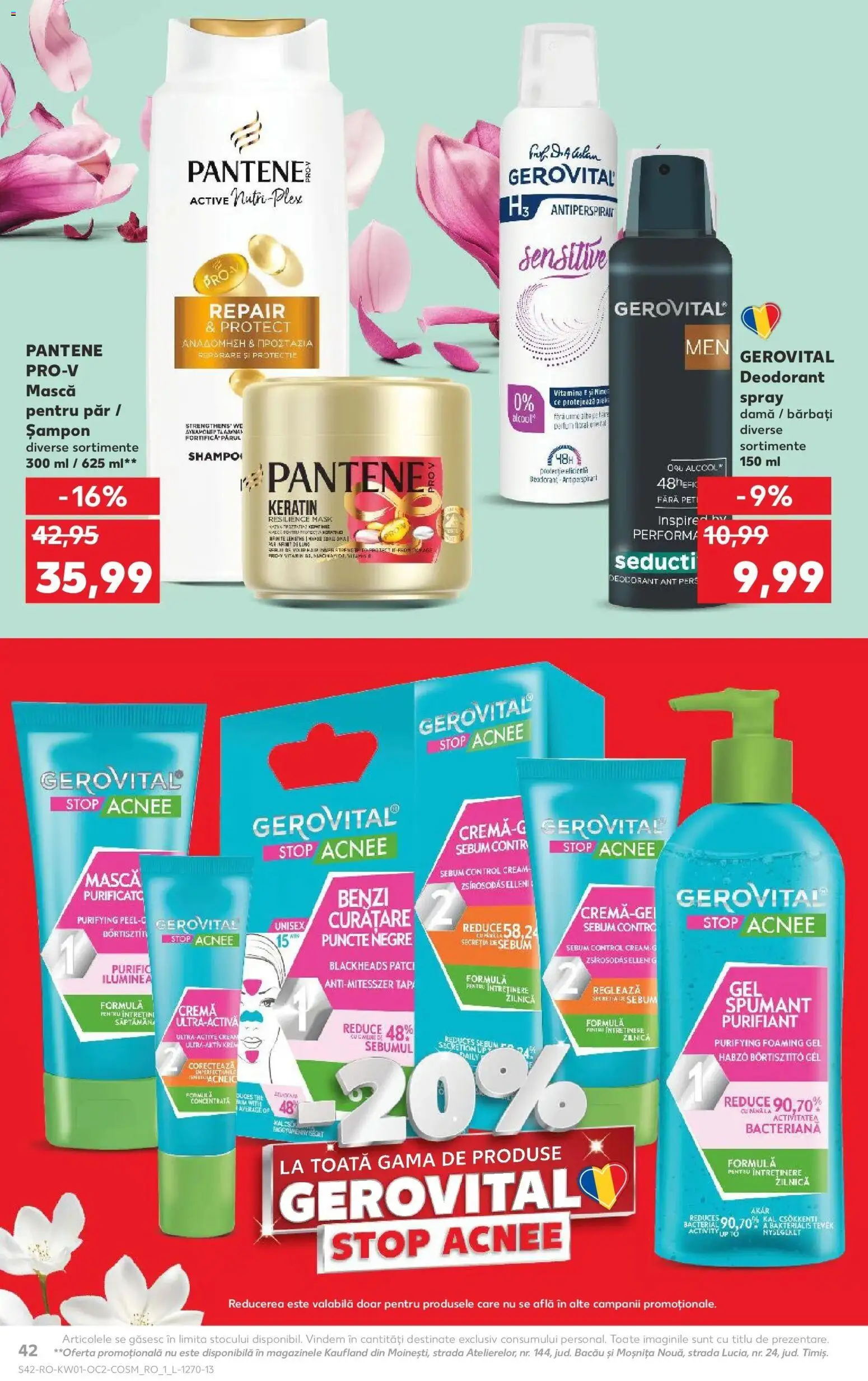 Noul catalog Kaufland – valabil de la 31.12.2025 | Pagină: 42 | Produse: Serum, Șampon, Deodorant, Antiperspirant