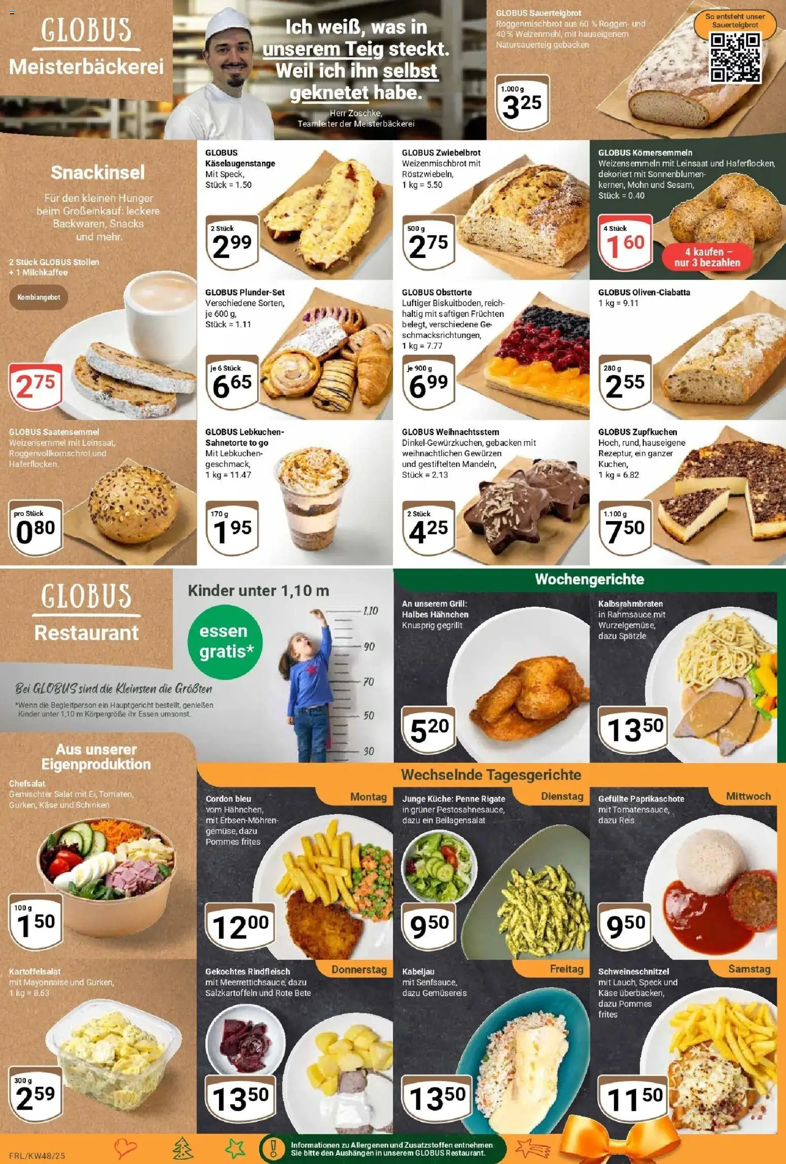 Globus prospekt Freilassing	 – gültig ab 23.11.2025 | Seite: 7 | Produkte: Pommes frites, Mayonnaise, Schinken, Salat