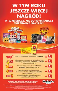Pogląd oferty "Biedronka gazetka" - ważna od 27.10.2025 | Strona: 43 | Produkty: Karta, Naklejki, Warzywa, Owoce